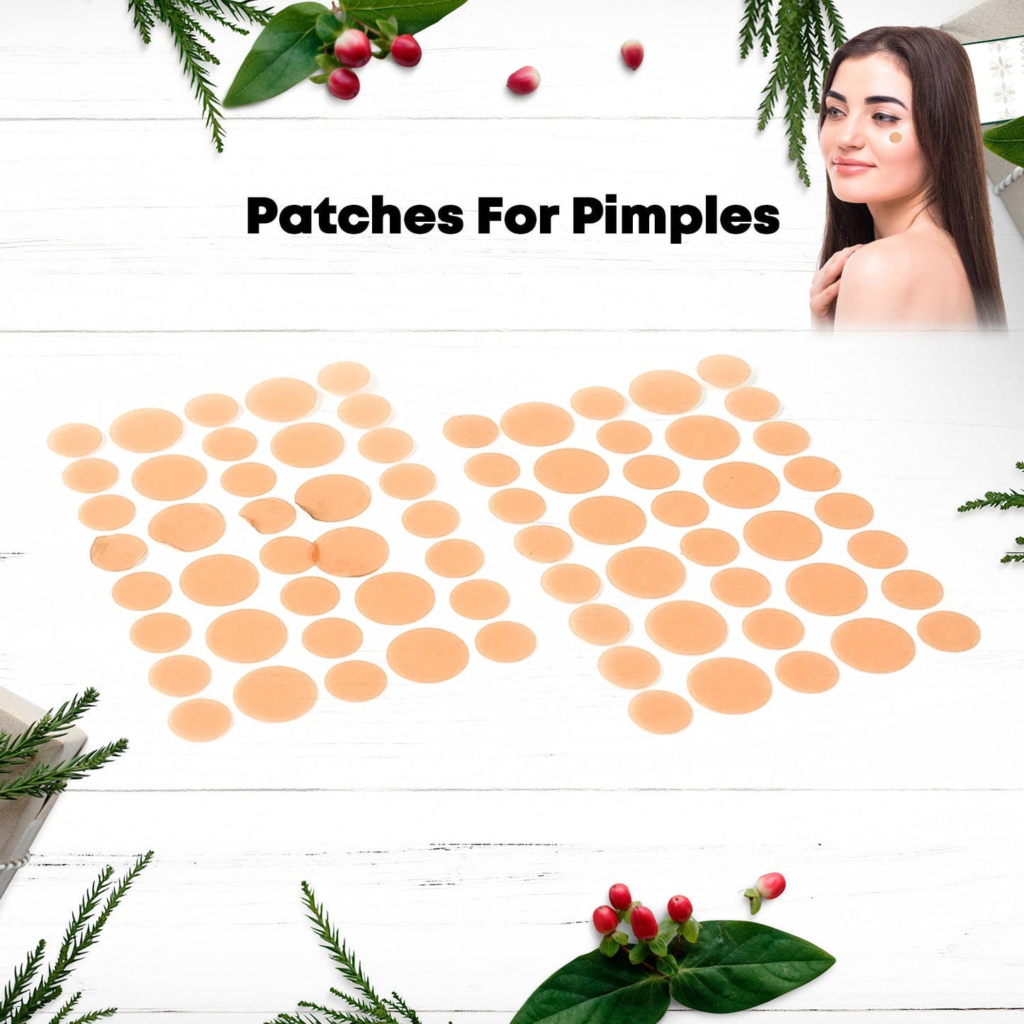 Pimple Patches for Face – Hydrocolloid Acne Dots with Tea Tree Oil | Overnight Zit Patches for Cystic Acne (2 Sheet Set)