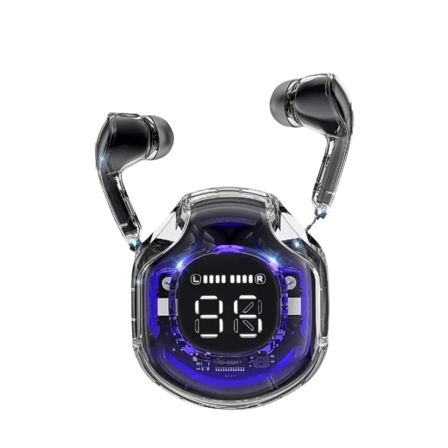 Wireless Bluetooth 5.3 In-Ear Earbuds with Mic & LED Display