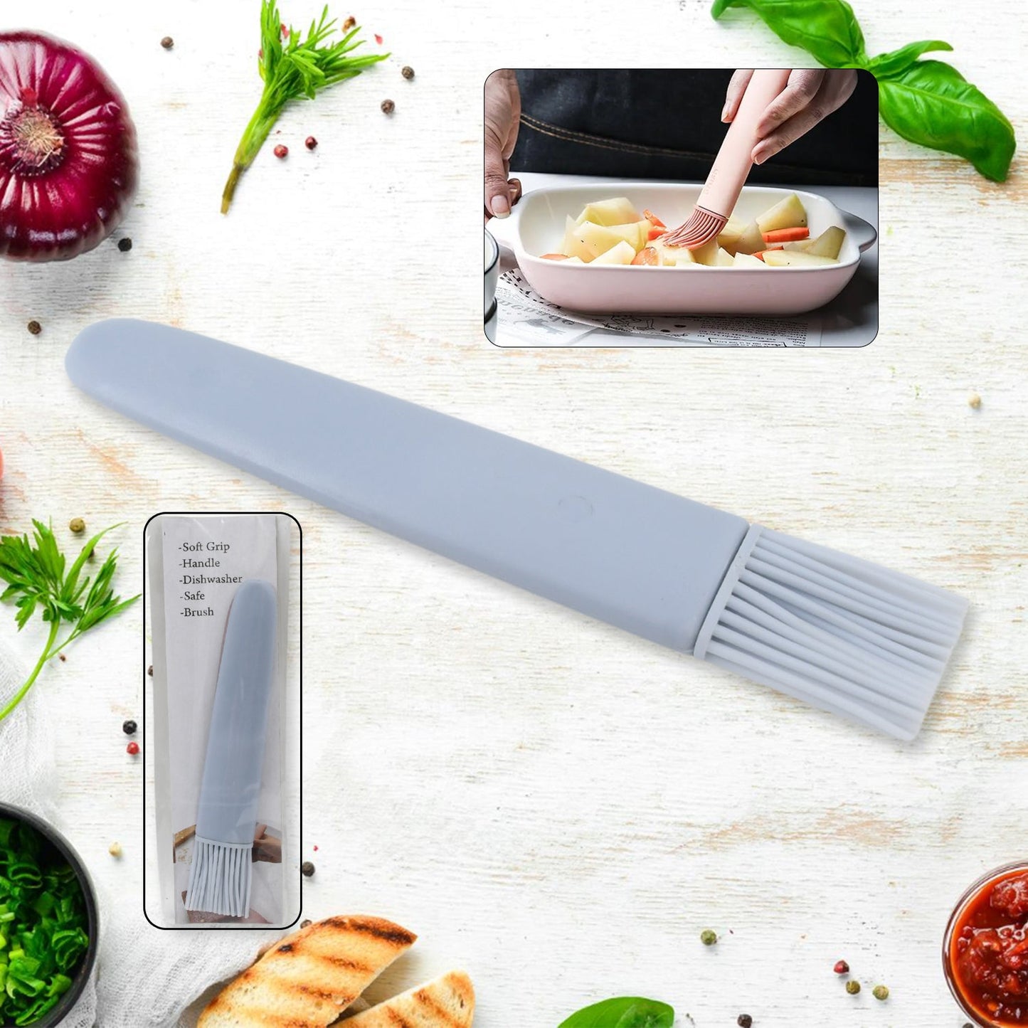Silicone Pastry & Basting Brush For Cooking & BBQ