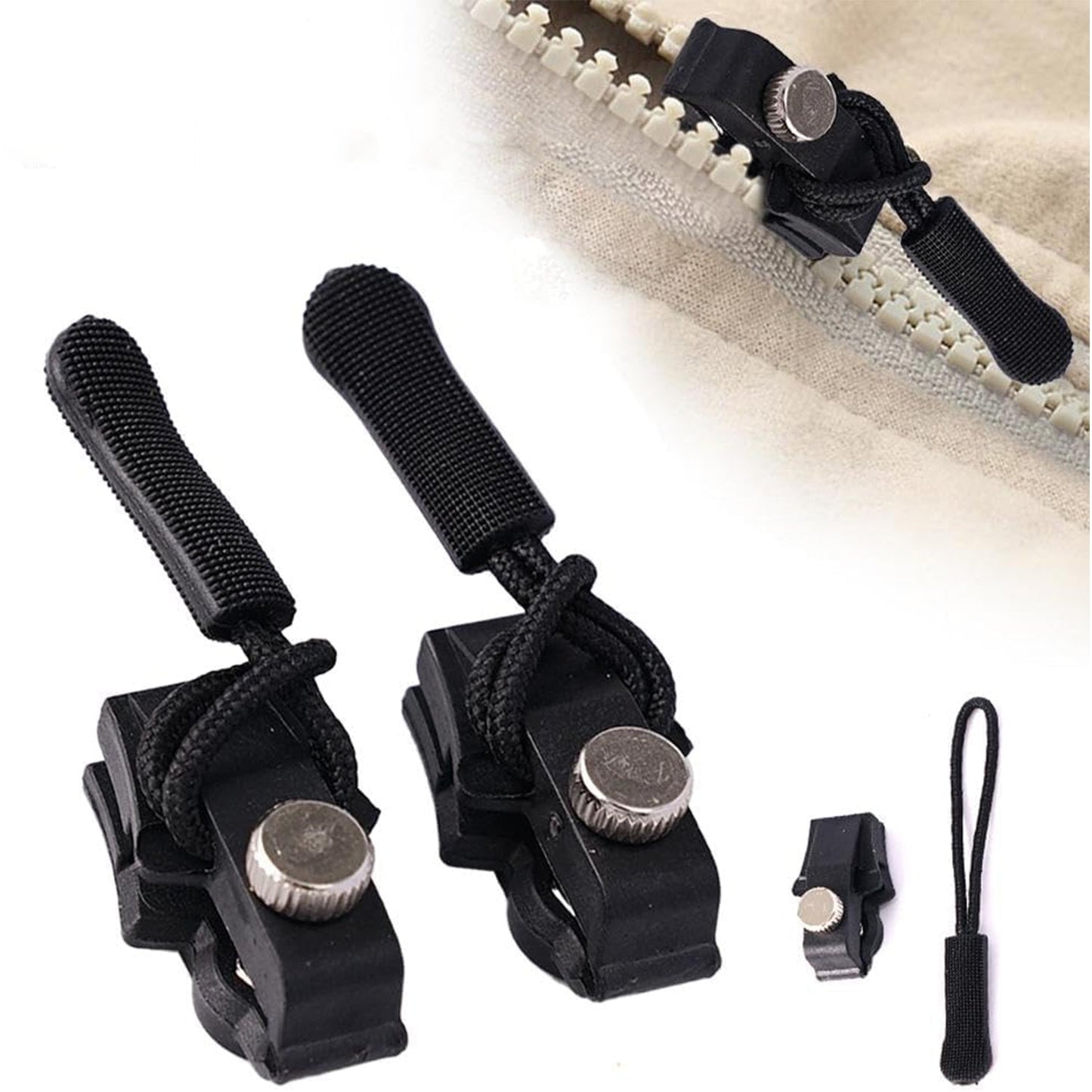 Portable Universal Detachable Zipper Slider for Bags, Coats & More (1 Pc)