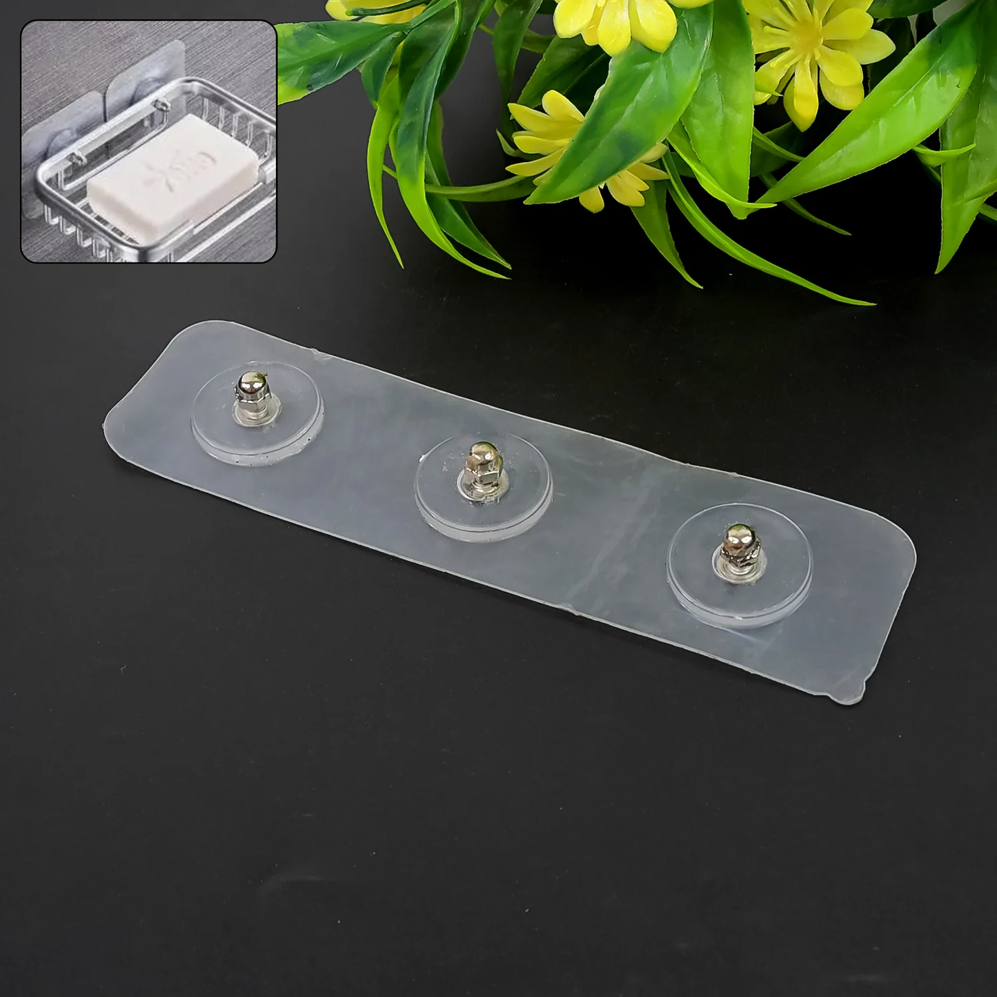 Adhesive Nails Wall Hooks – Screw Sticker with 3 Hooks