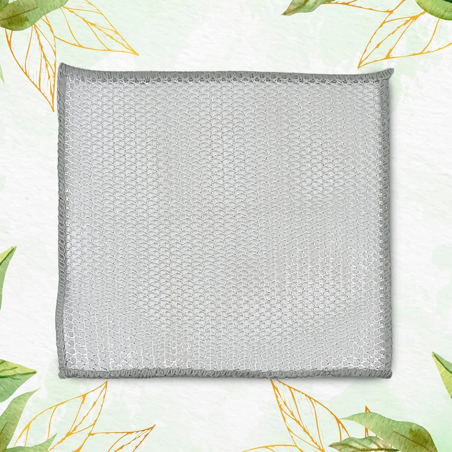 One-Sided Multipurpose Microfiber Cloths, Scrubber (20x20 cm) - Pack of 10