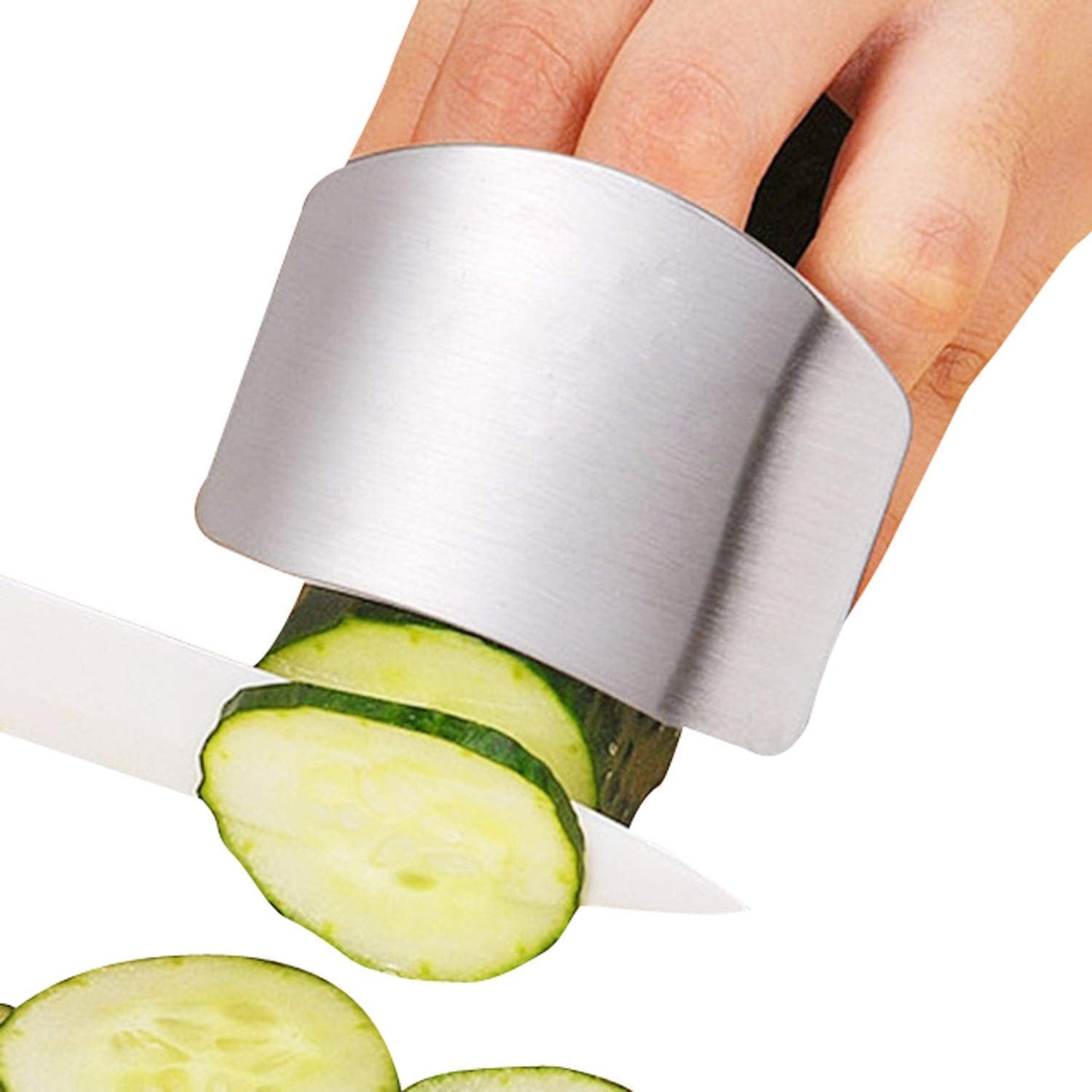 Stainless Steel Finger Guard Cutting Protector for Kitchen Safety