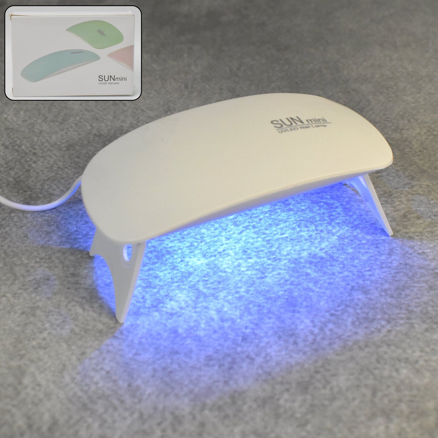 Mini UV LED Nail Dryer Lamp – Portable Gel Nail Light with Timer (1 Pc)