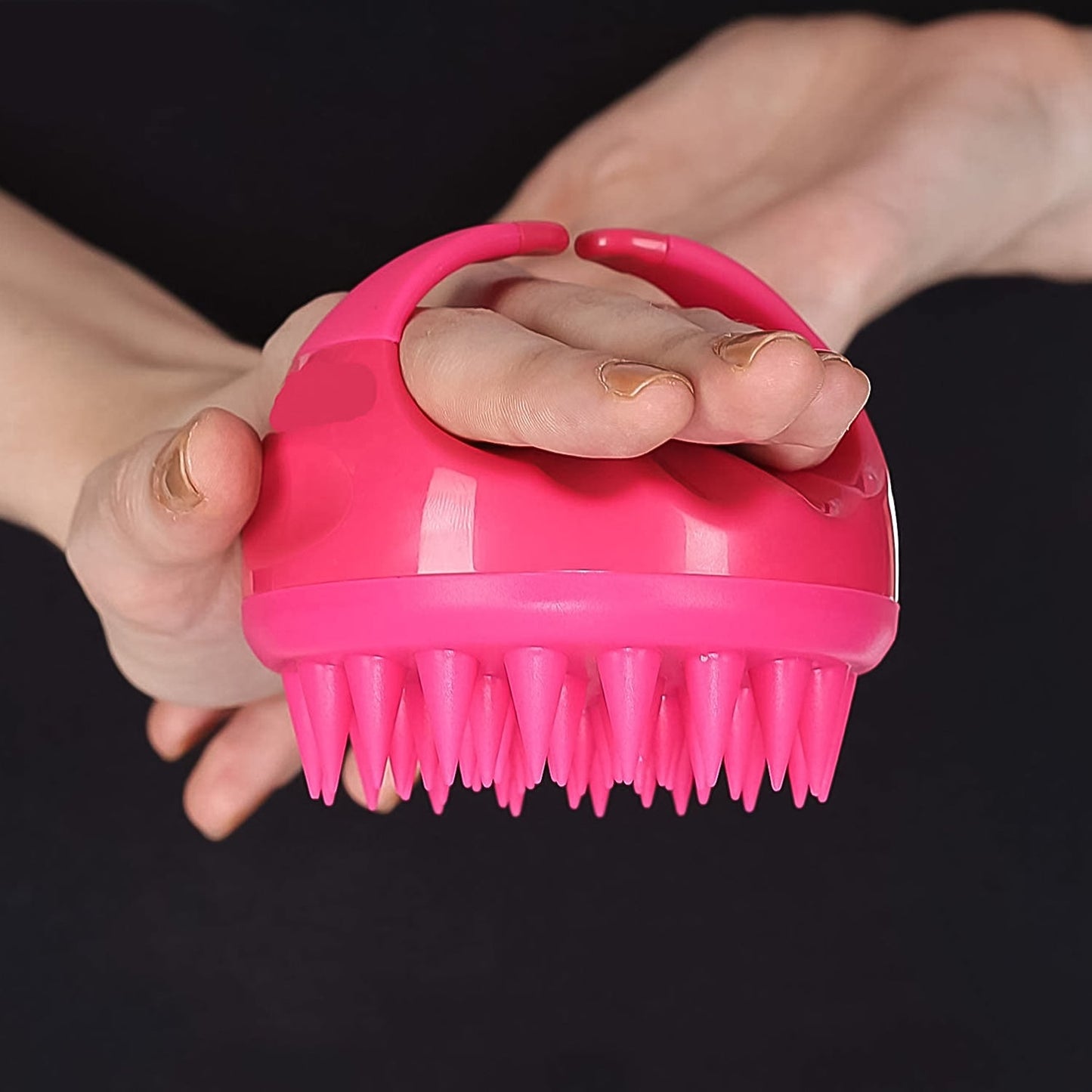 Scalp Massager & Shampoo Brush with Soft Silicone Bristles