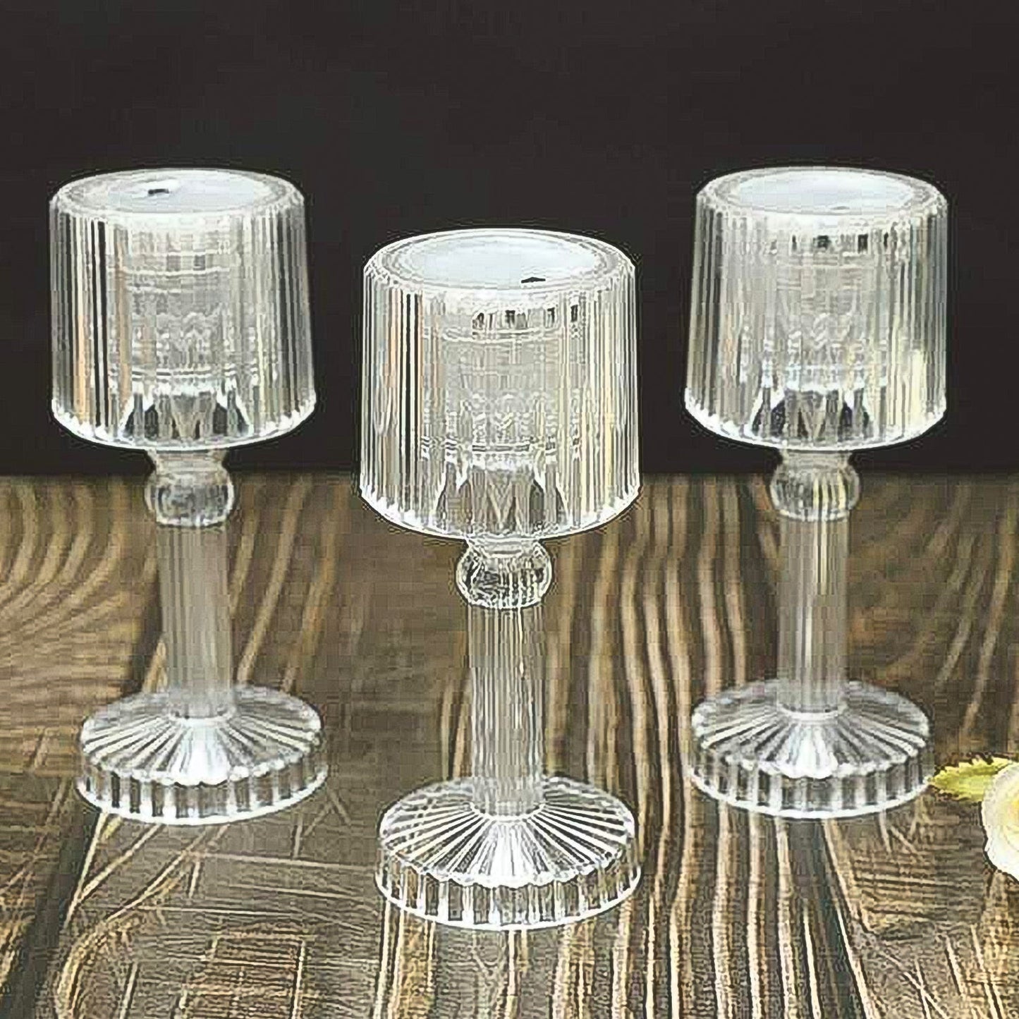 Mini Acrylic LED Crystal Table Lamp – Portable Desk Decor (1 Pc / Small)
