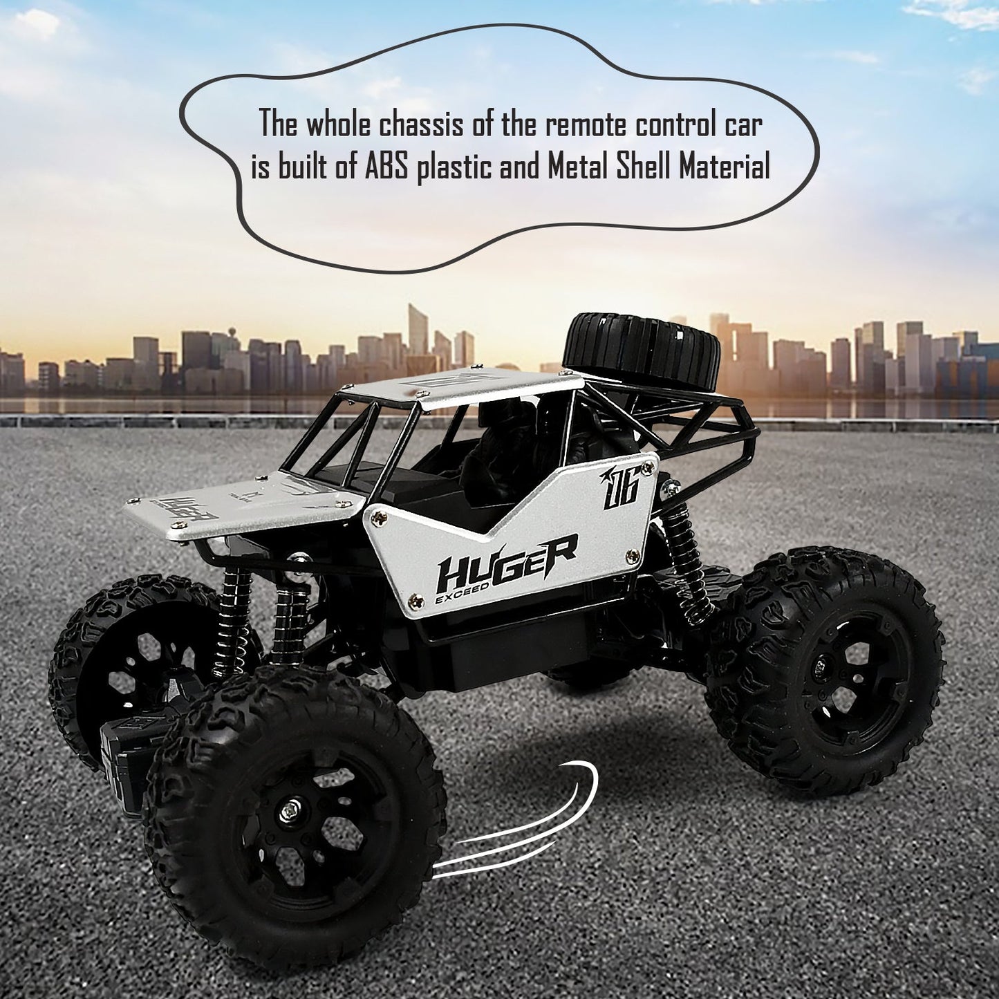 Rock Crawler RC Monster Truck – All Terrain Rechargeable Toy Car