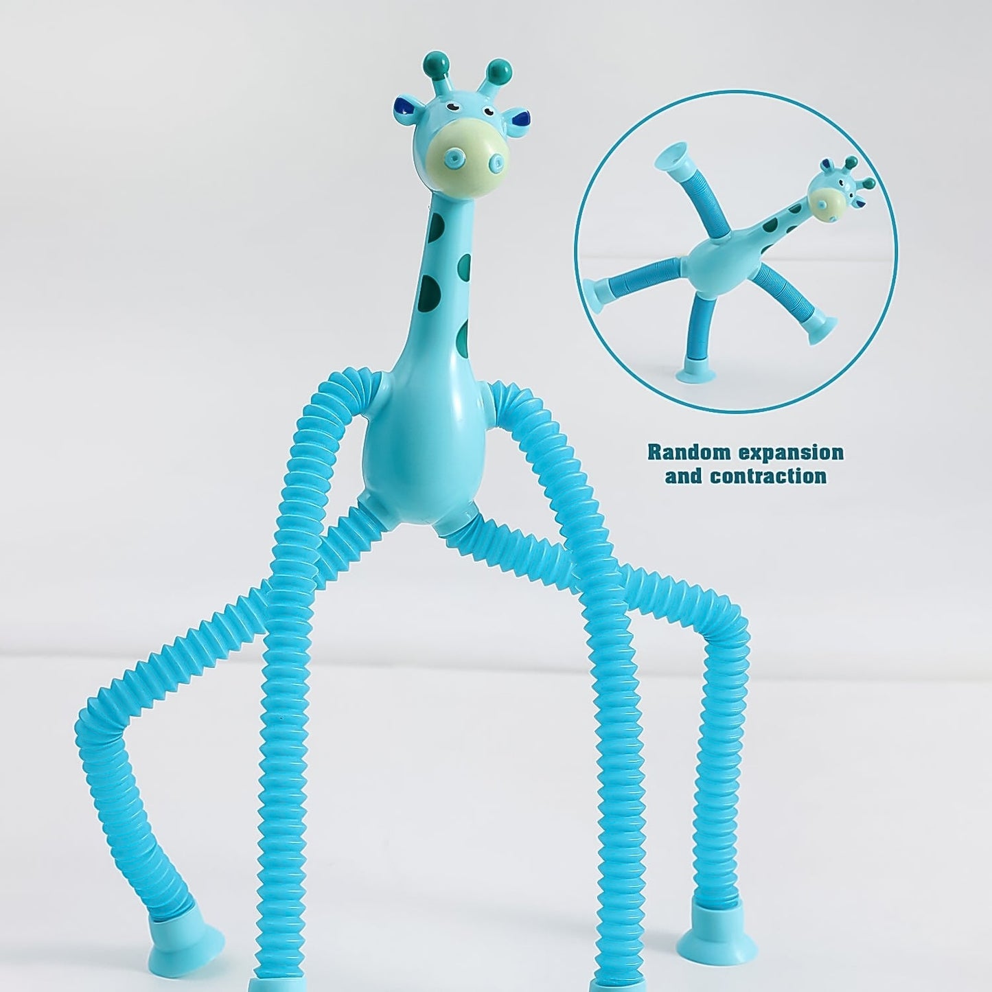 LED Giraffe Telescopic Suction Cup Fidget Toy – Shape-Shifting Fun