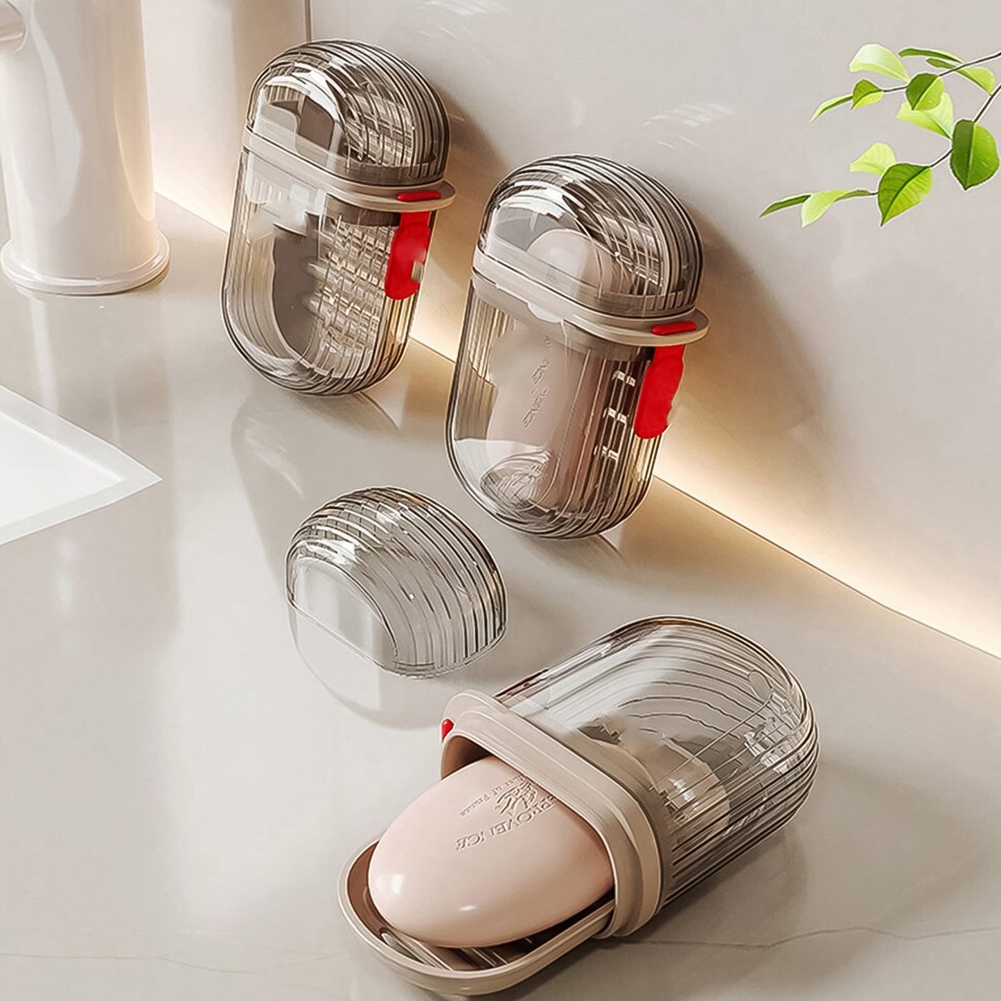 Travel Soap Box – Waterproof Plastic Soap Dish with Lid