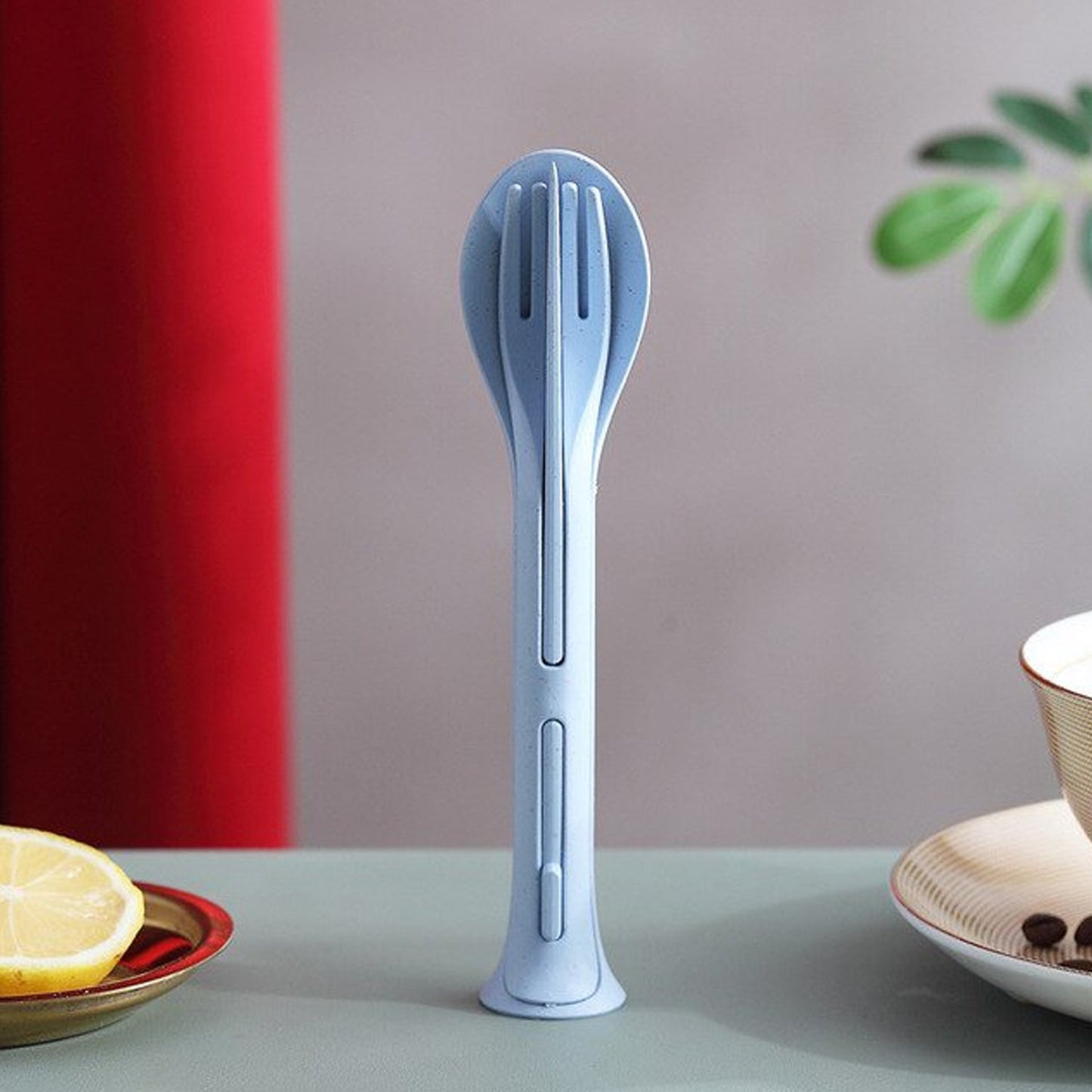 3-in-1 Reusable Cutlery Set – Spoon, Fork & Knife for Travel & Dining