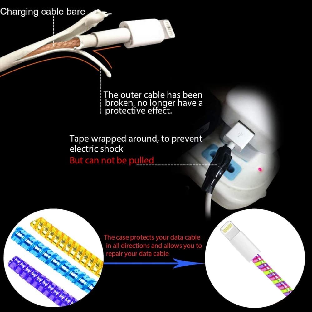 Metallic Spiral Cable Protector for Cords & Headphones – DIY Wrap