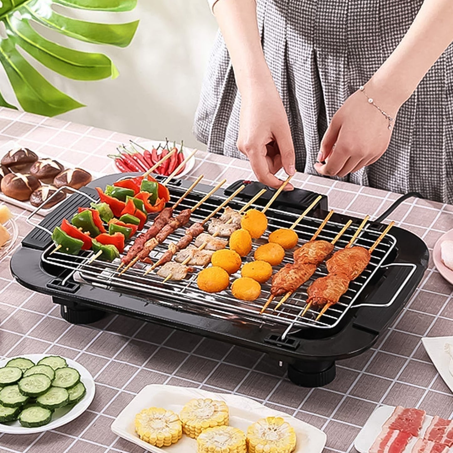Electric Barbecue Grill 2000W Tandoor for Home & Outdoor Use