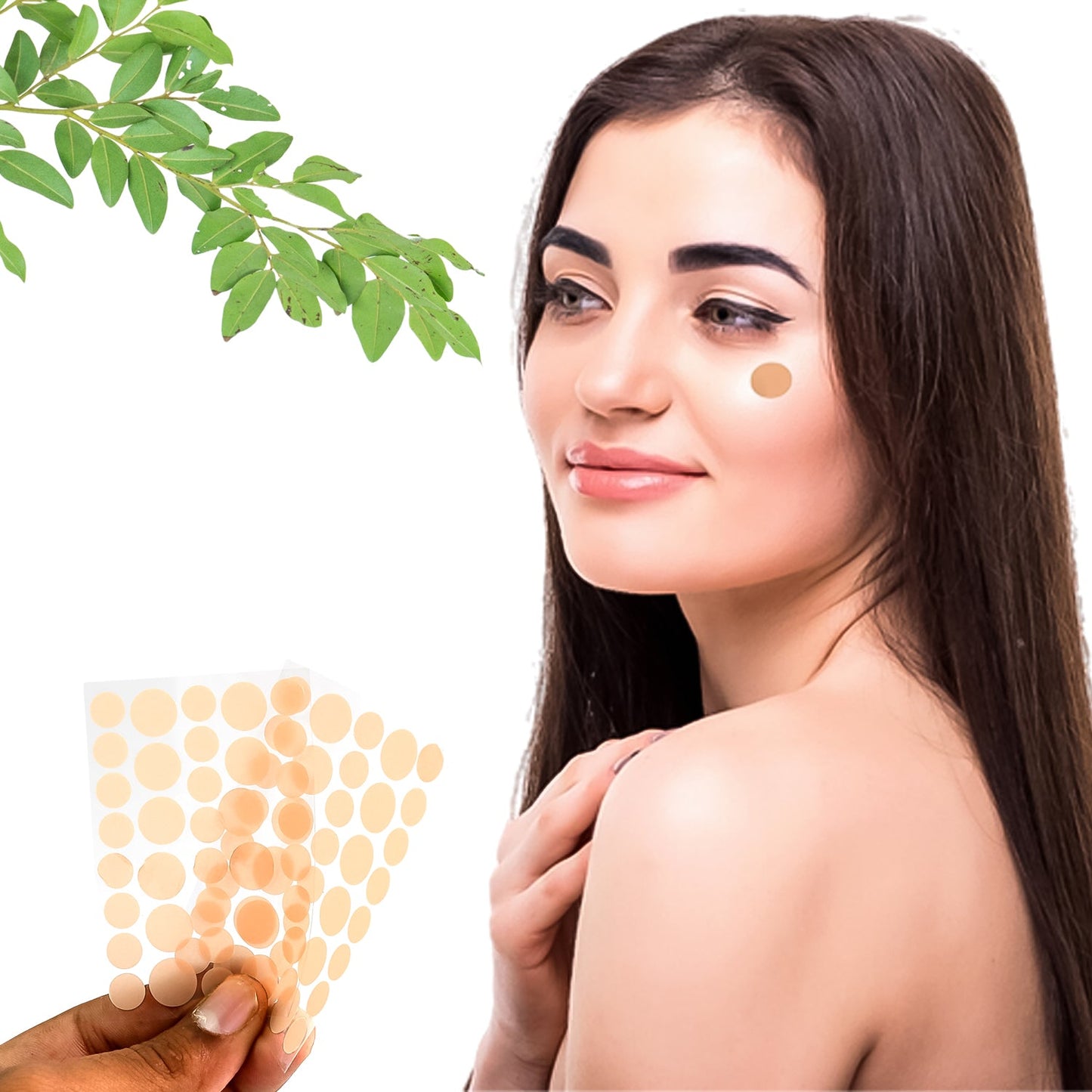 Pimple Patches for Face – Hydrocolloid Acne Dots with Tea Tree Oil | Overnight Zit Patches for Cystic Acne (2 Sheet Set)
