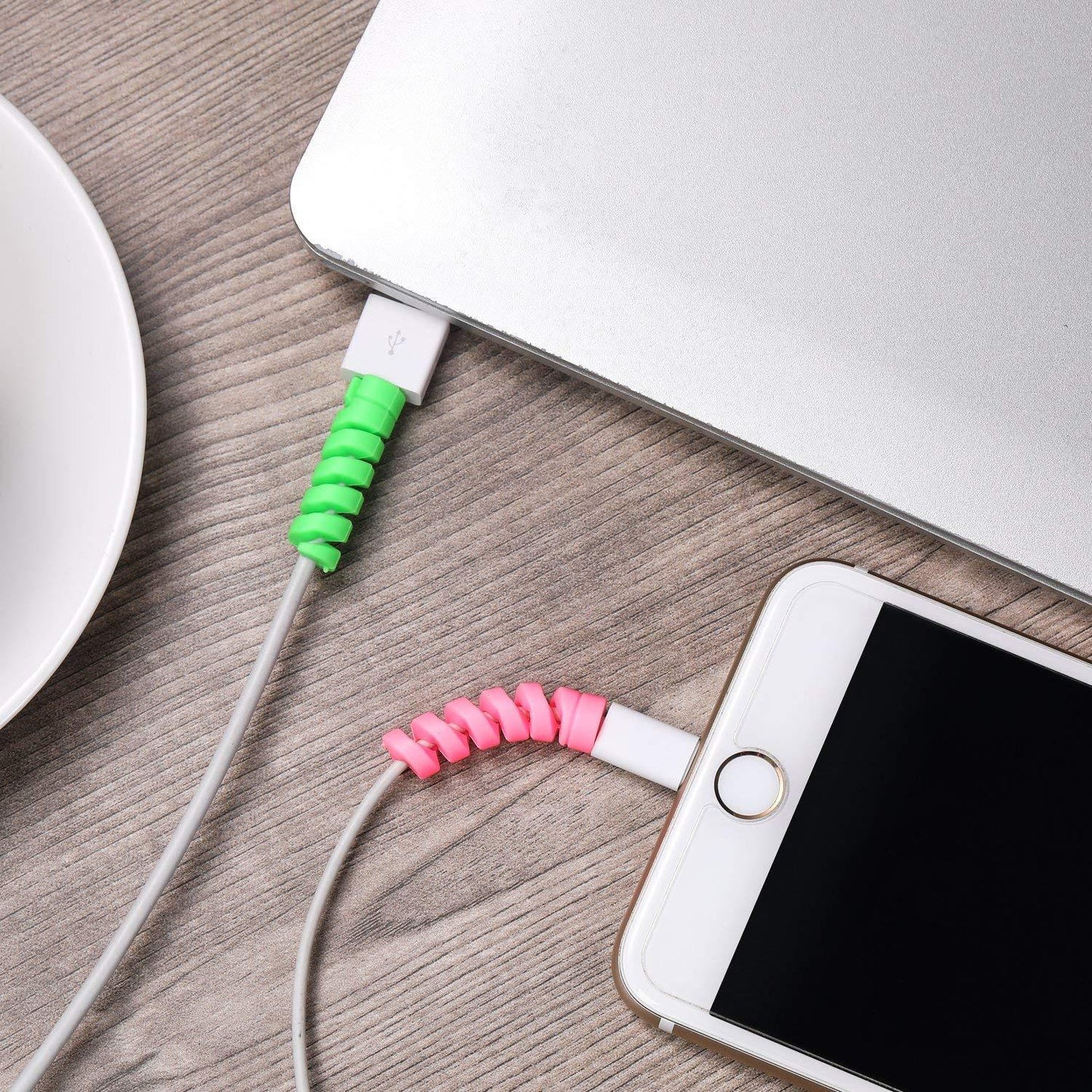 Spiral Charger Cable Protector – Data Cable Saver (Pack of 4)