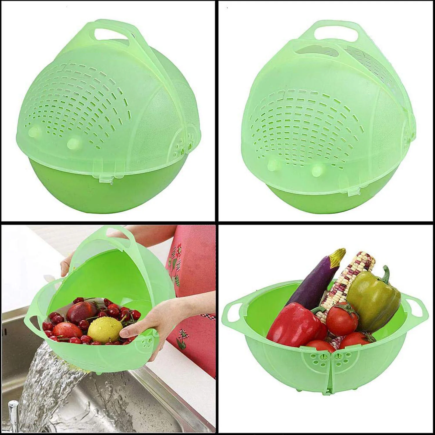 Apex Smart Basket – 3-in-1 Multiuse Bowl for Fruits & Vegetables