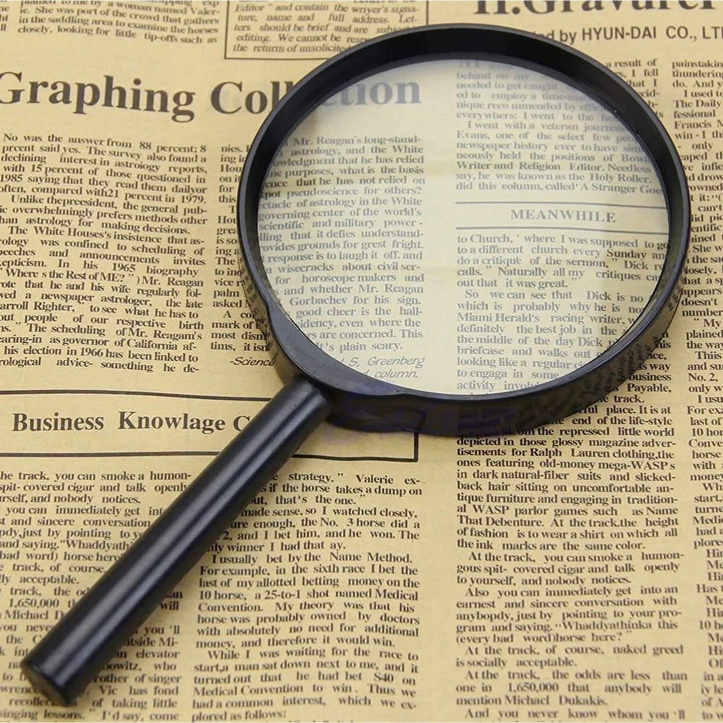 Real Glass Magnifying Lens – Breakage-Proof Reader (50 mm)