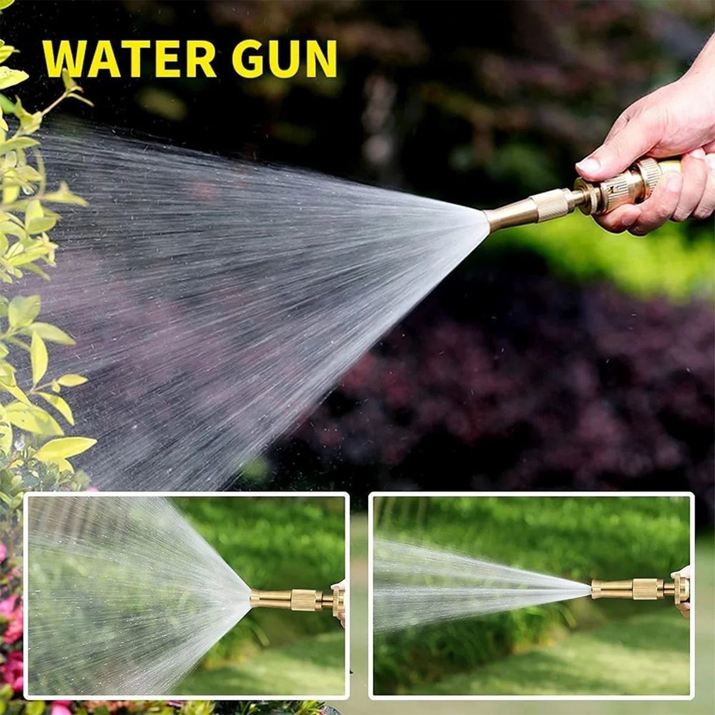 High Pressure Brass Water Spray Nozzle for Car Wash & Gardening