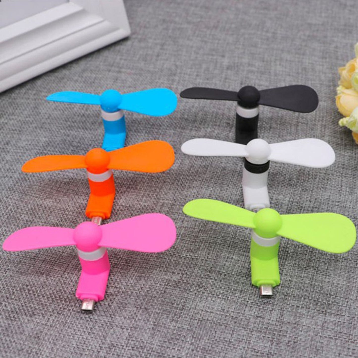 Mini USB Fan with MicroUSB Port – Portable Personal Fan for Instant Cooling