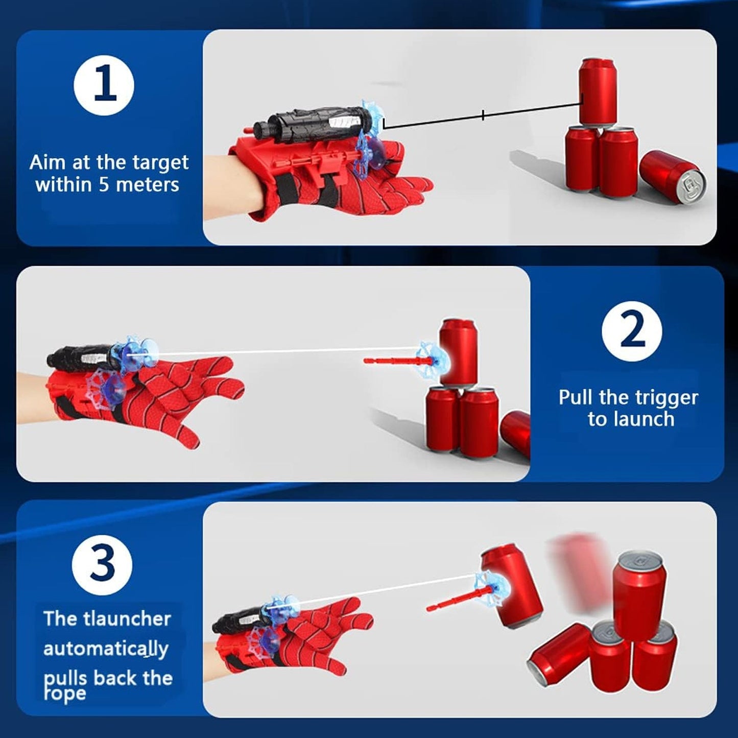 Web Shooter Toy – Superhero Wrist Launcher for Role-Play