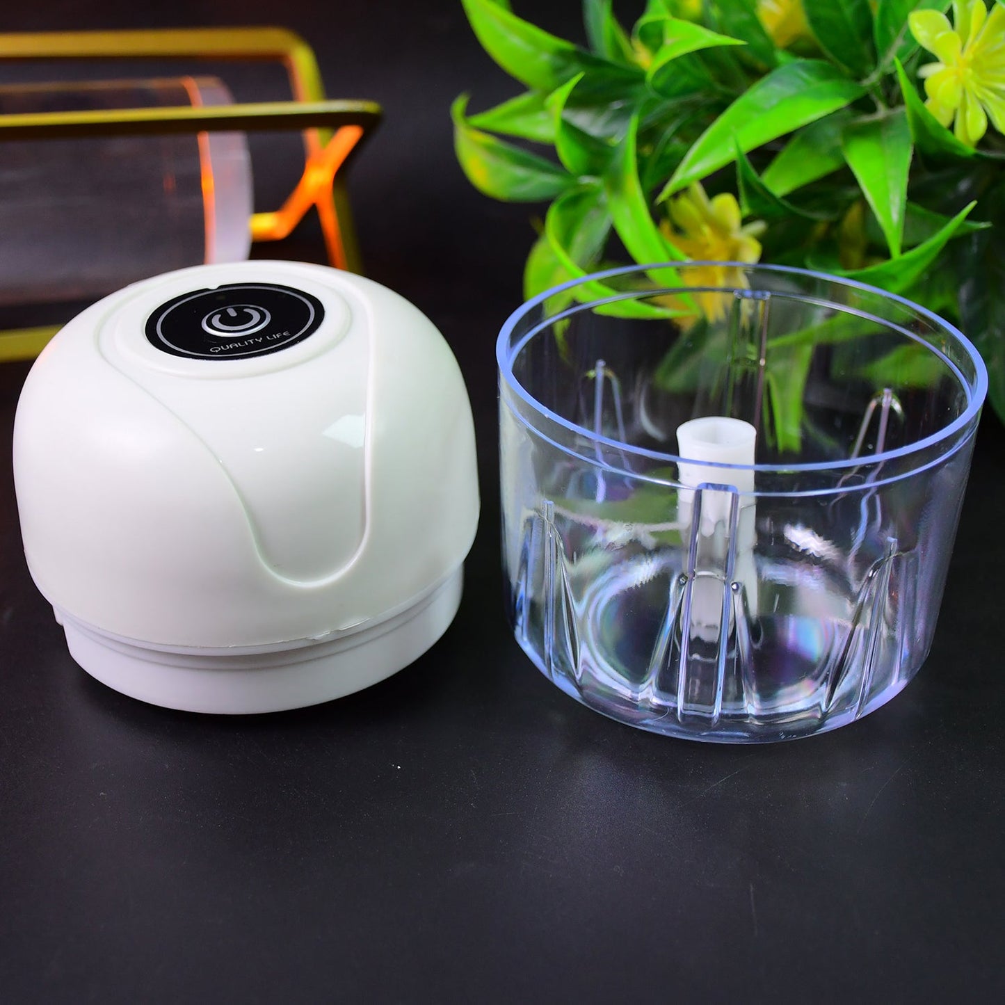Wireless USB Rechargeable Mini Electric Garlic Chopper (250ml) – Portable Food Processor