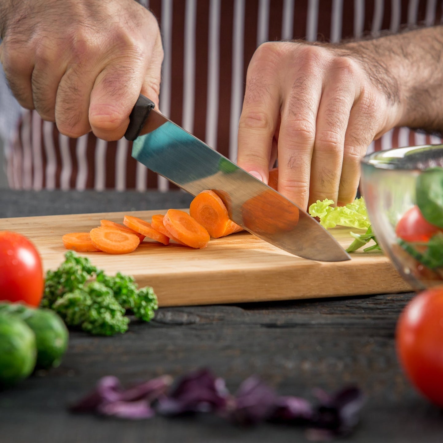 Natural Wood Cutting Board for Kitchen – BPA-Free & Durable