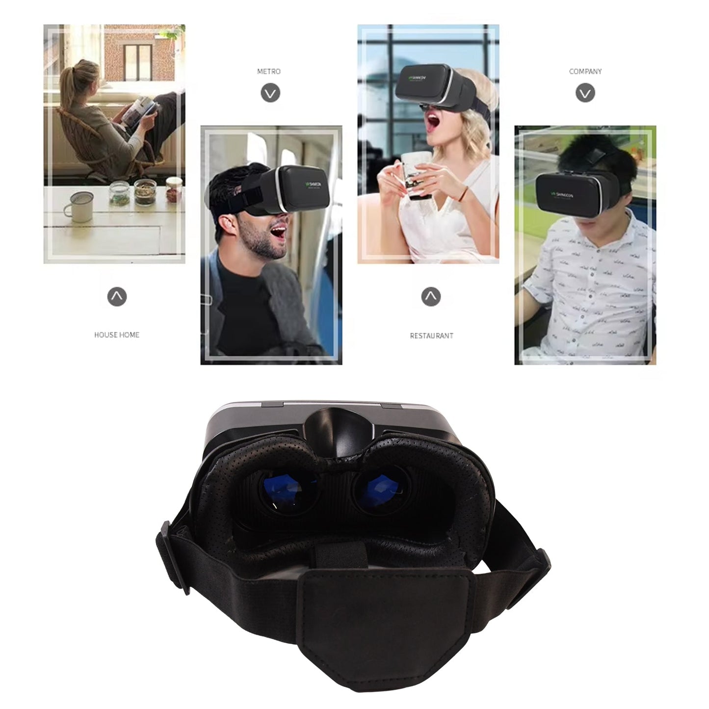 VR Virtual Reality 3D Headset – For iPhone & Android Devices