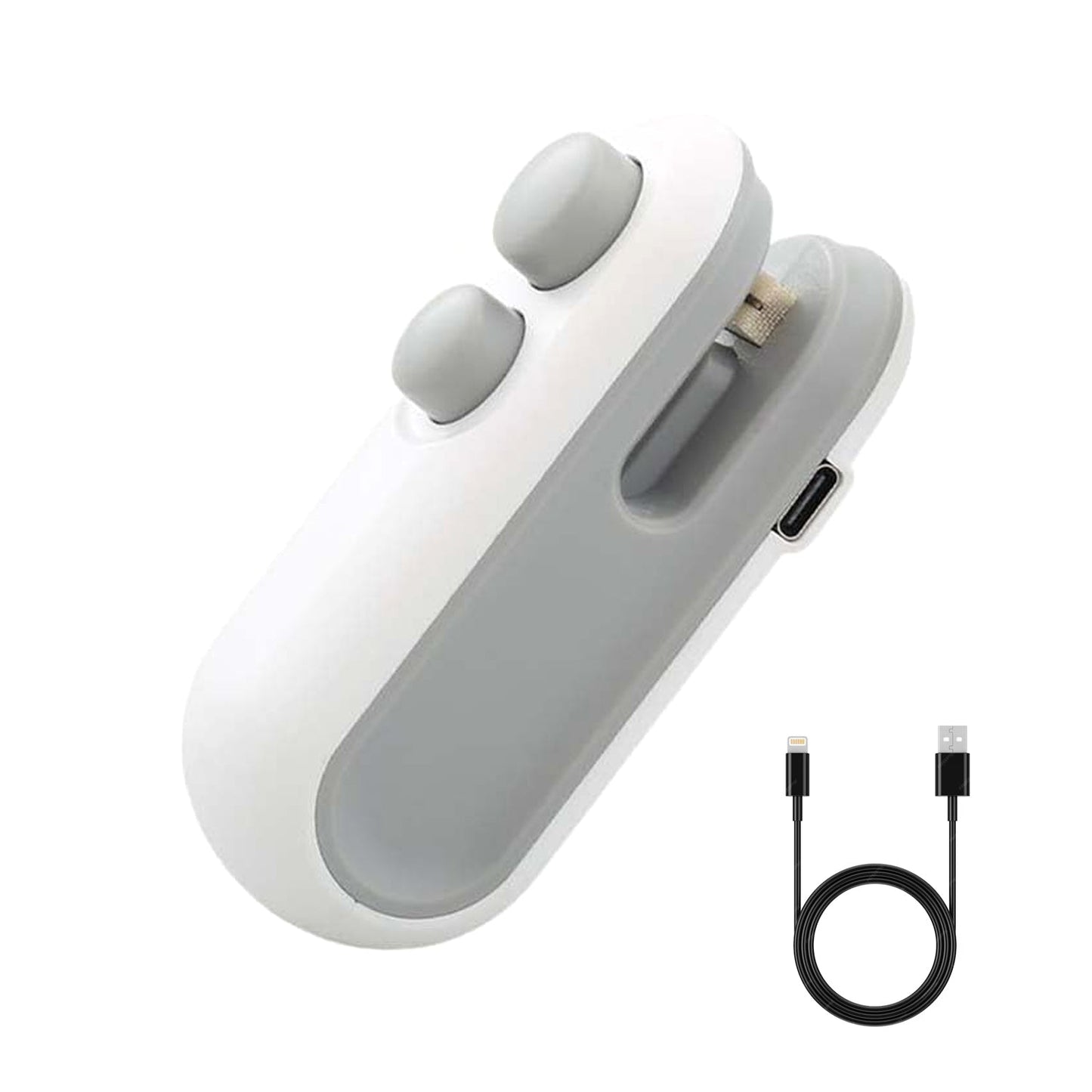 Mini Bag Sealer – 2-in-1 Heat Sealer & Cutter, USB Rechargeable