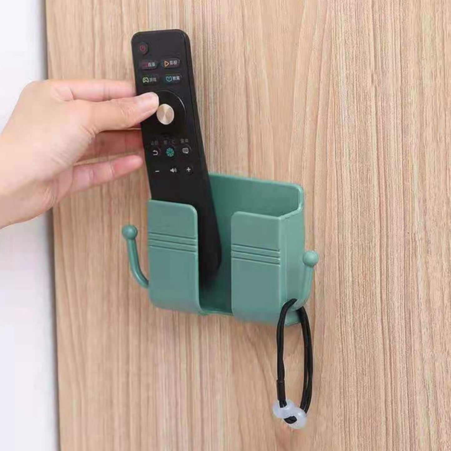 Wall Mount Mobile Stand with Hook – Compact Holder for Home & Office