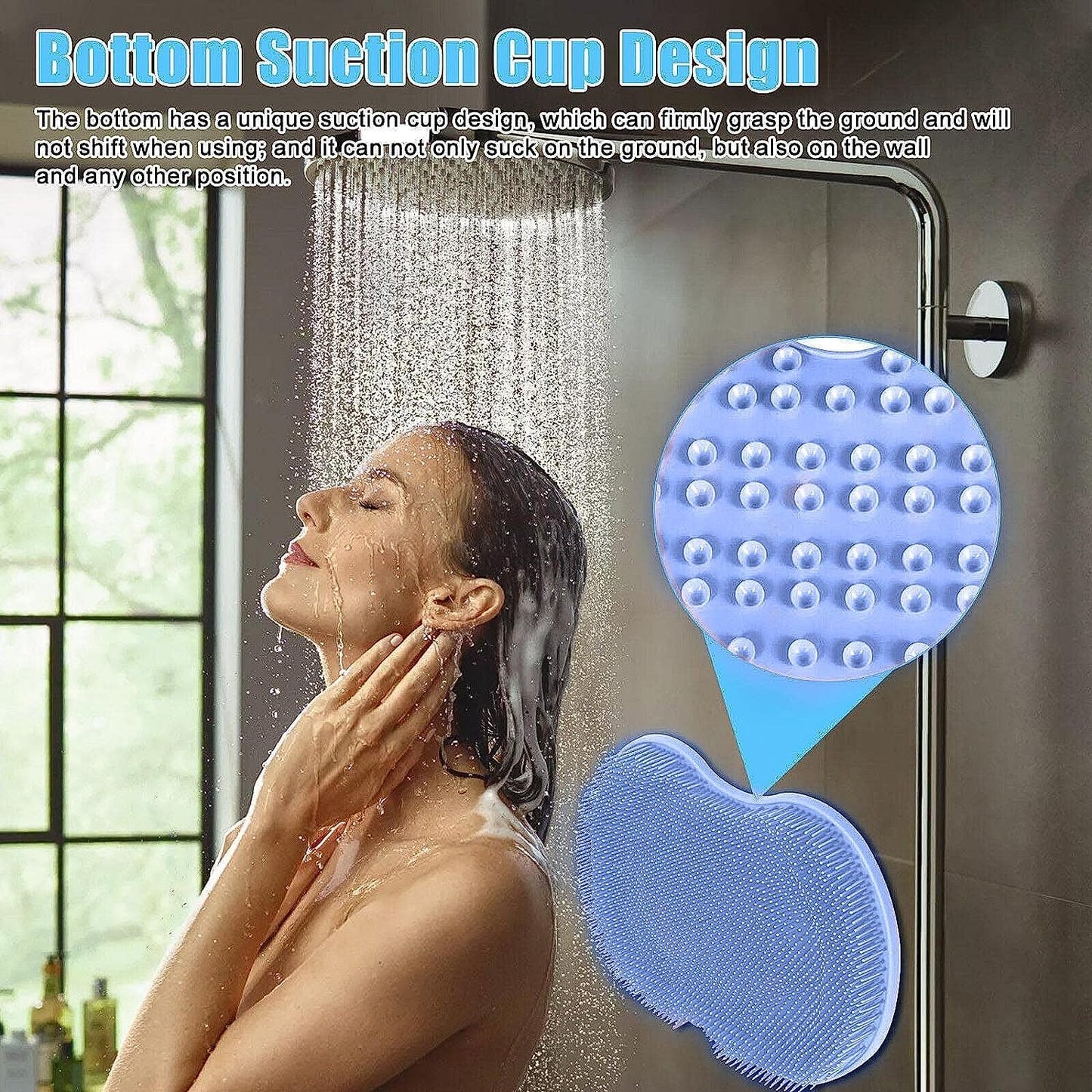 Silicone Bath Massage Cushion – Foot Scrubber & Suction Mat