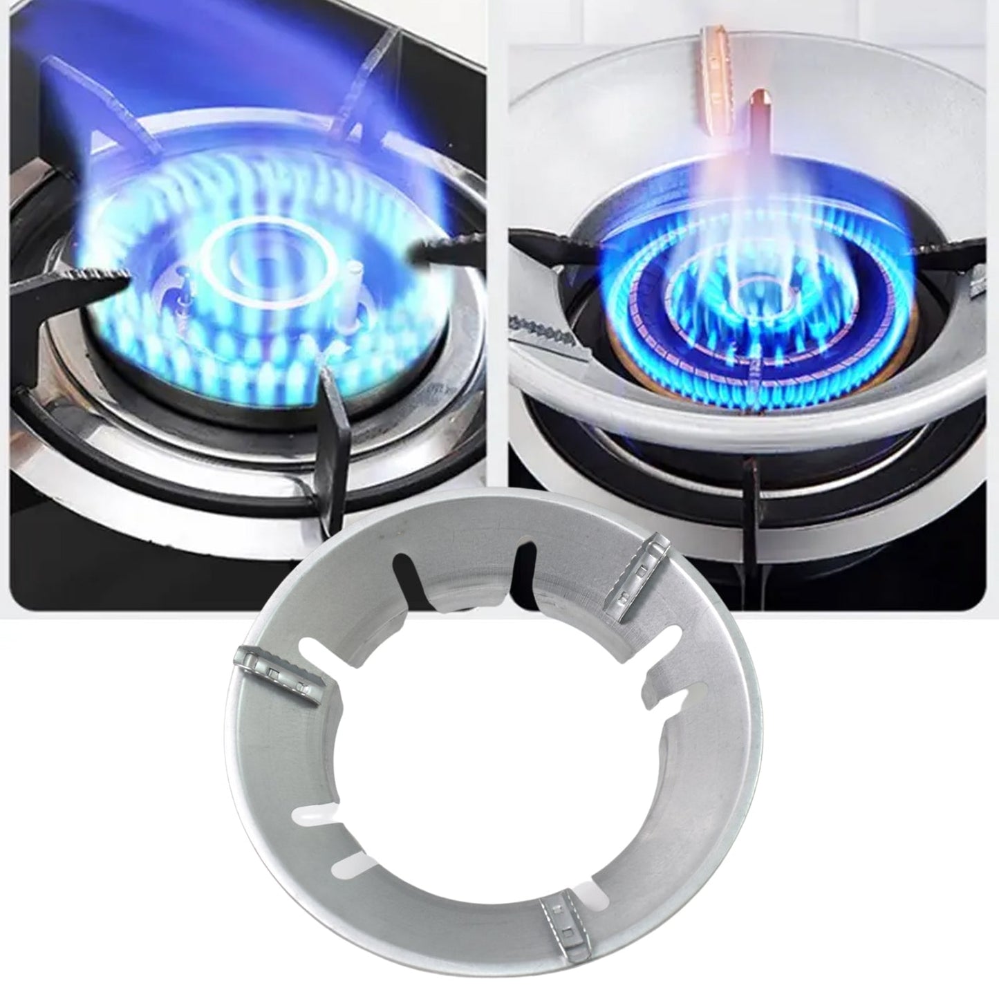 Gas Stove Burner Cover / Stand – Heavy Duty Energy-Saving Flame Ring for Pots & Pans