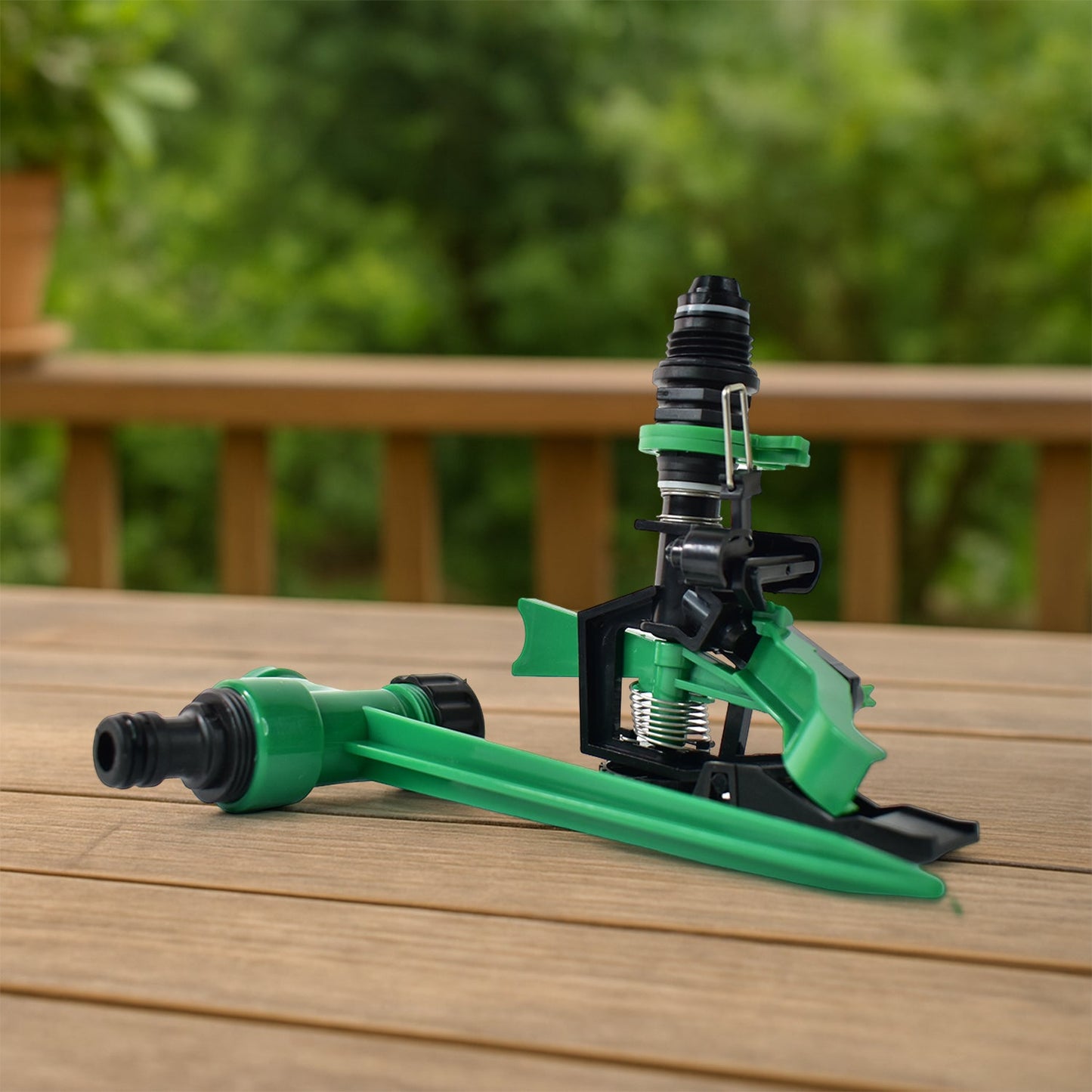 360-Degree Rotating Garden Impact Sprinkler for Efficient Irrigation - 1pc
