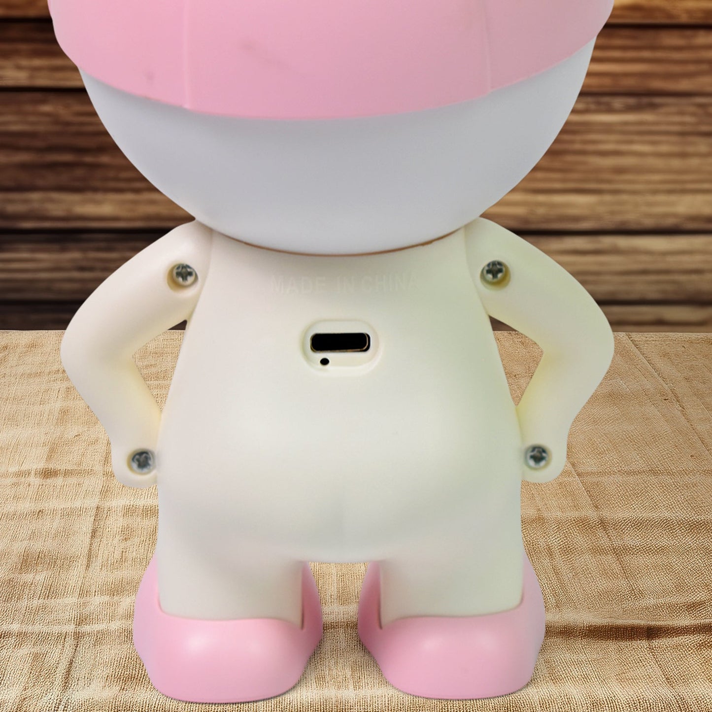 Cartoon LED Desk Night Light – USB Rechargeable with Head Cap