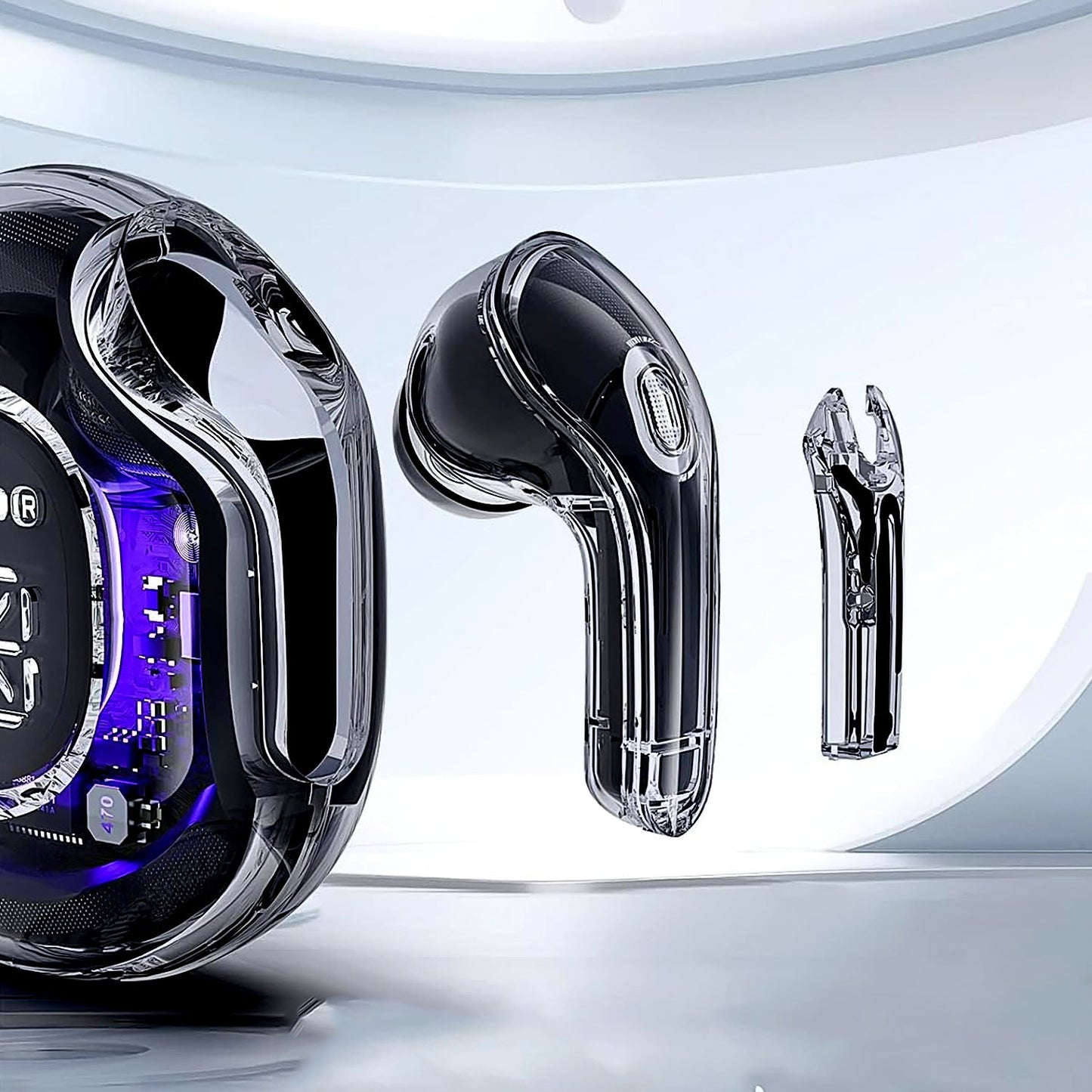 Wireless Bluetooth 5.3 In-Ear Earbuds with Mic & LED Display