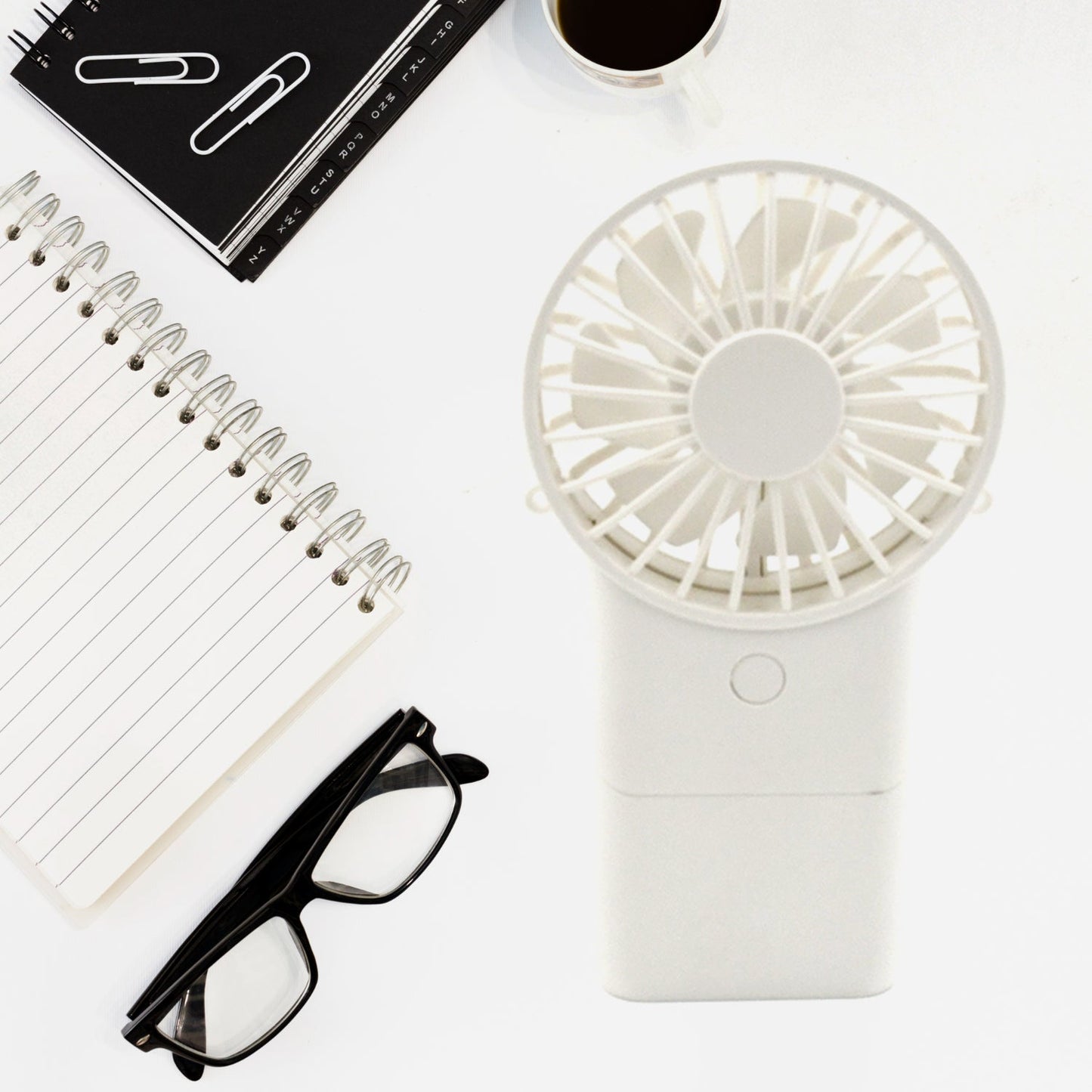 Portable Handheld Electric Fan – USB Rechargeable Mini Fan with 3 Speed Modes (1 Pc)