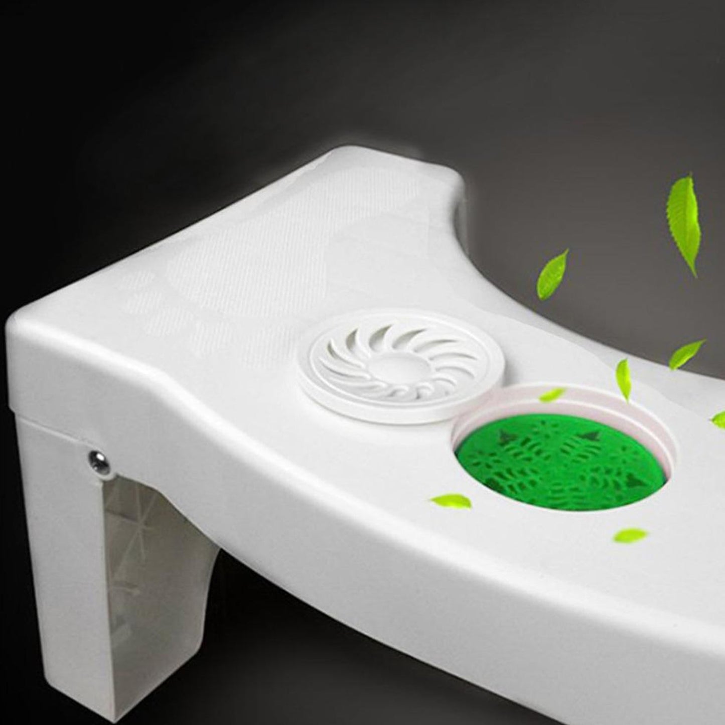 Plastic Non-Slip Folding Toilet Squat Stool – White (Compact Design)
