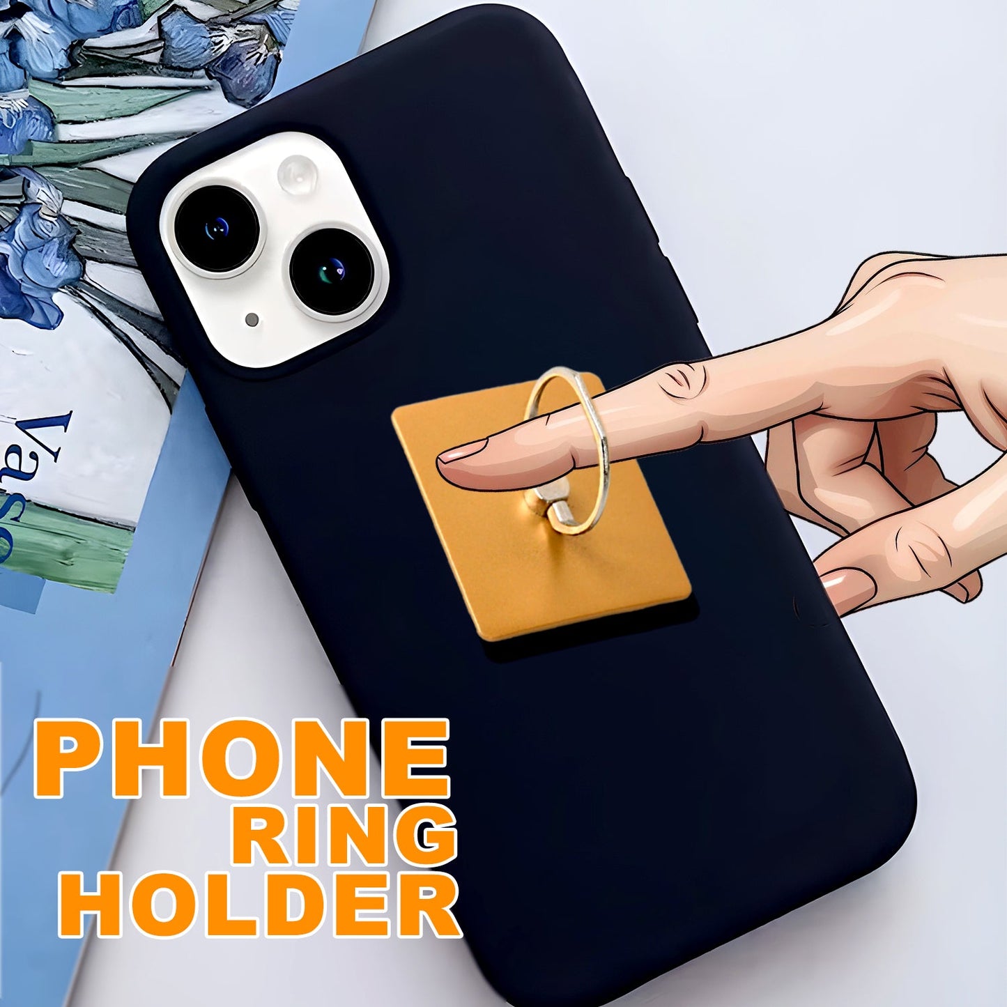 360° Rotating Phone Ring Finger Grip Holder (1 pc)