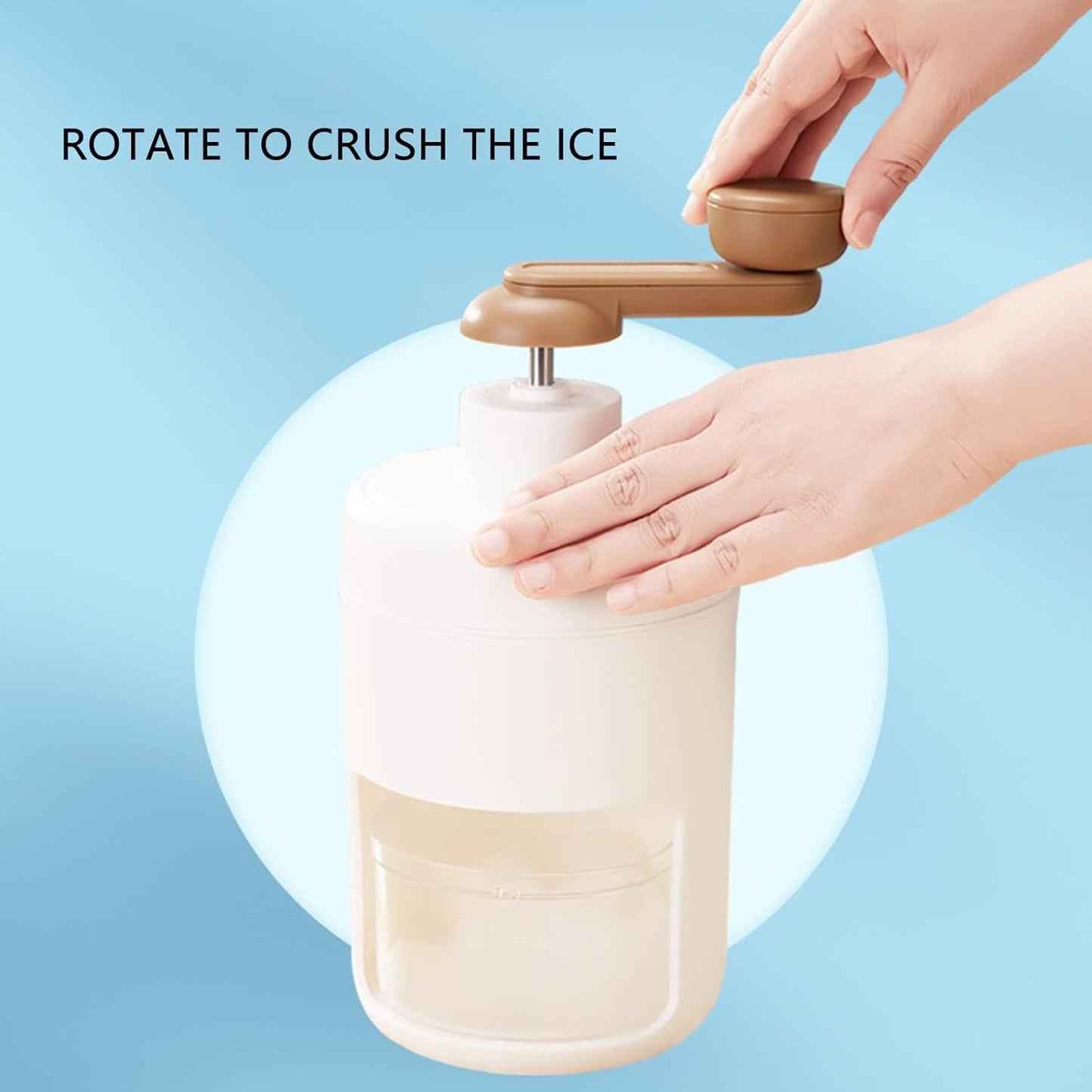 Portable Manual Gola Maker & Ice Crusher for Smoothies & Shaved Ice