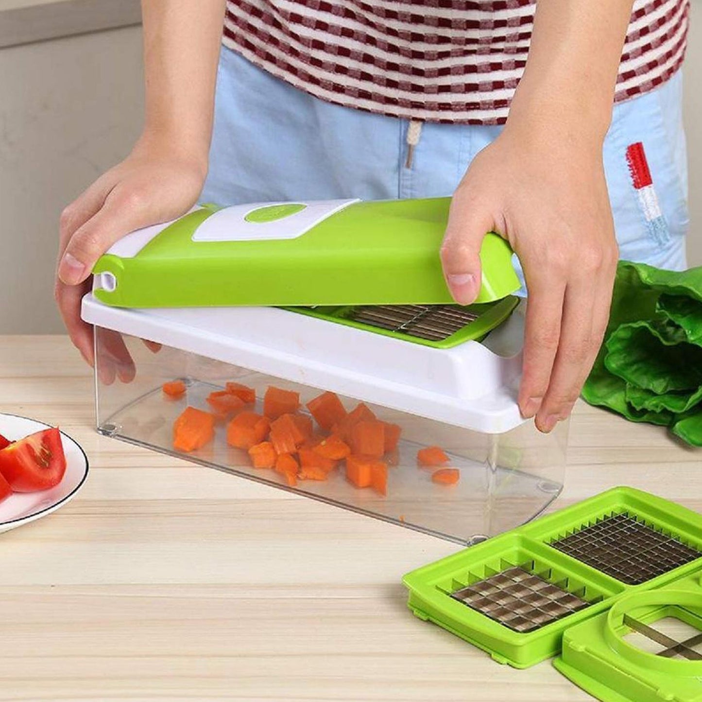 13-in-1 Manual Vegetable Chopper, Grater & Slicer