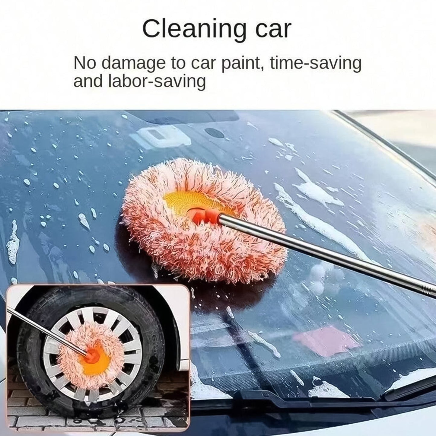 Self-Squeeze Rotatable Spin Mop for Home Cleaning (110 CM)
