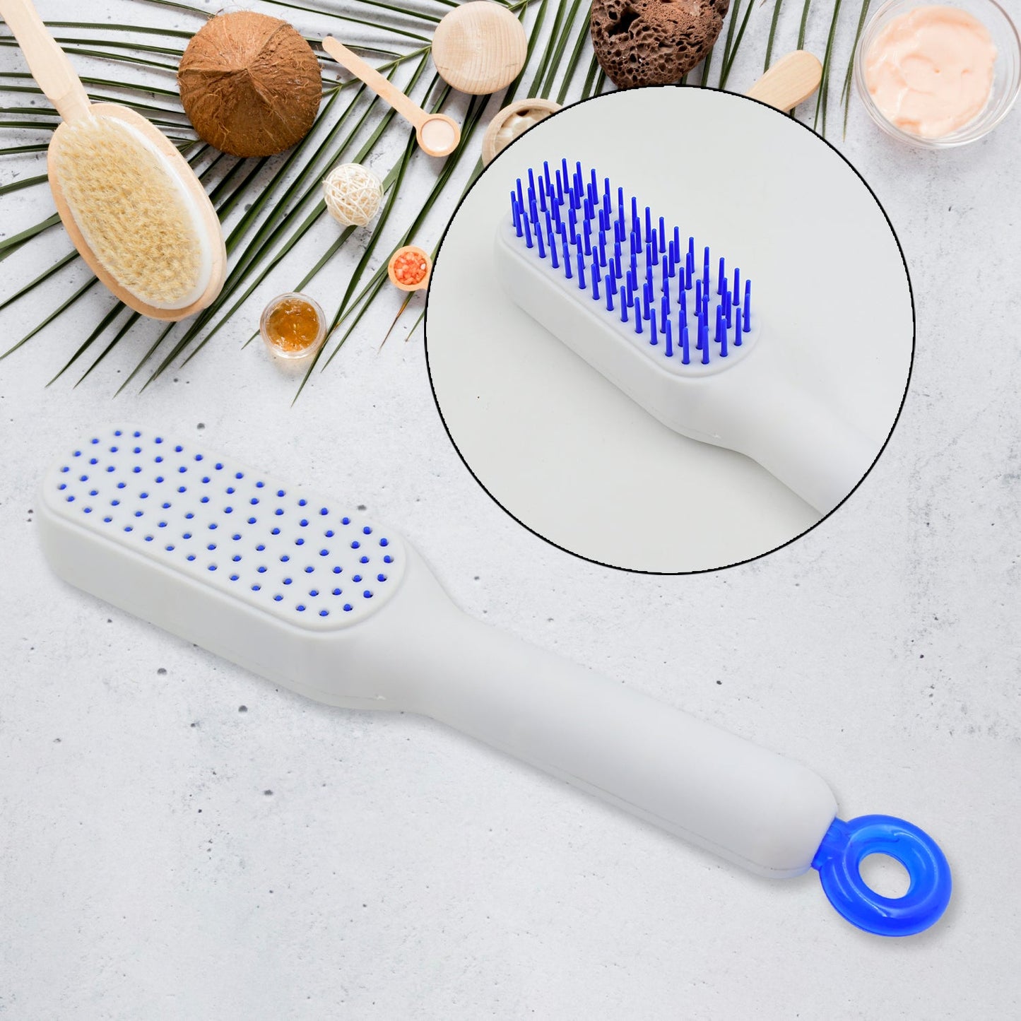 Self-Cleaning Hairbrush – Anti-Static Detangling & Massage Comb
