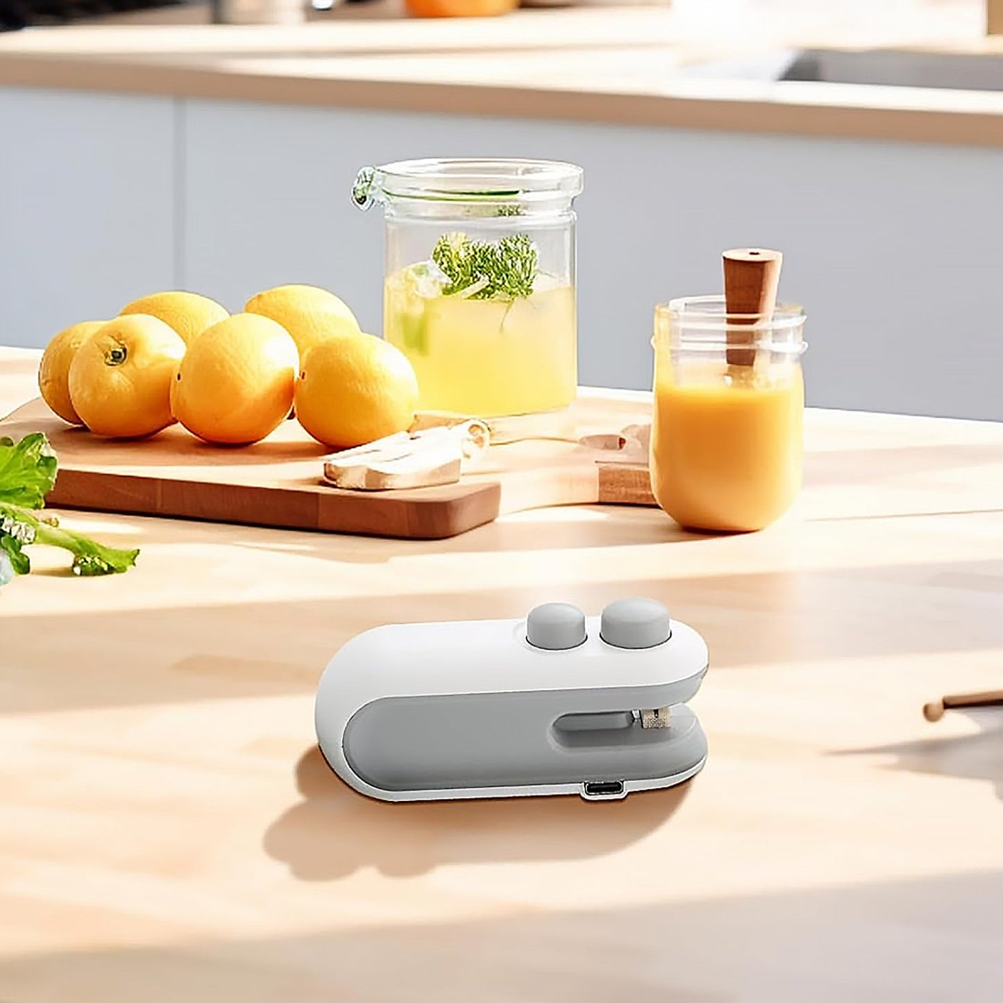 Mini Bag Sealer – 2-in-1 Heat Sealer & Cutter, USB Rechargeable