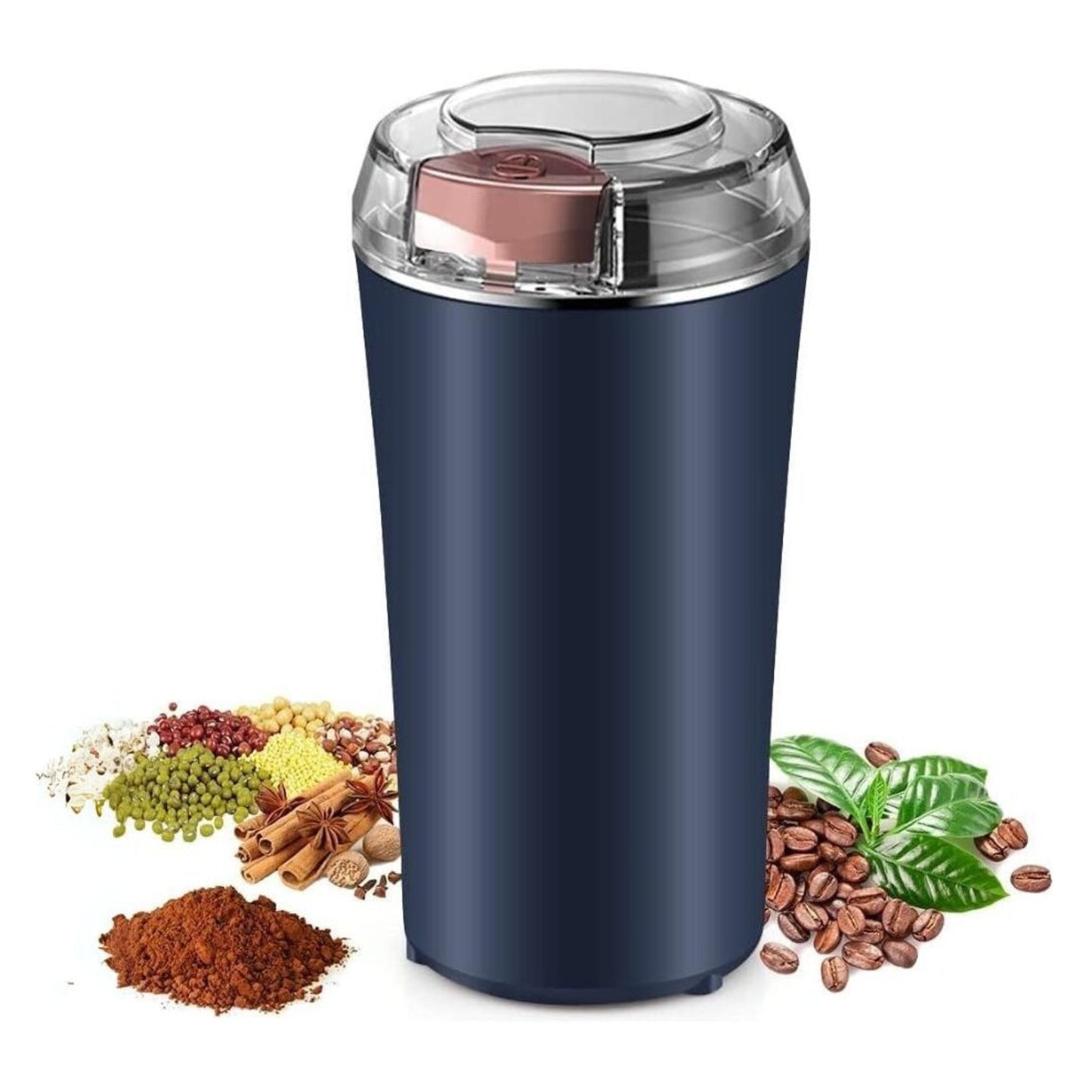 Stainless Steel Coffee Grinder Machine – 300W Multi-Blade Electric Grinder