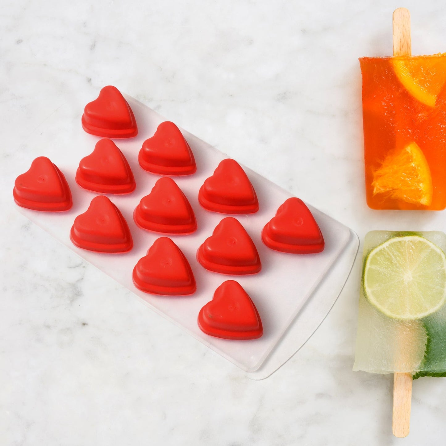 Creative Silicone Heart-Shape Mould for Ice and Chocolate