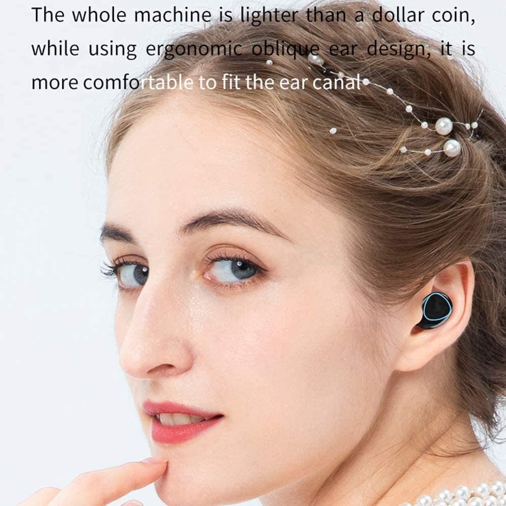Wireless Bluetooth 5.1 Mini Earbuds with LED Display & Mic