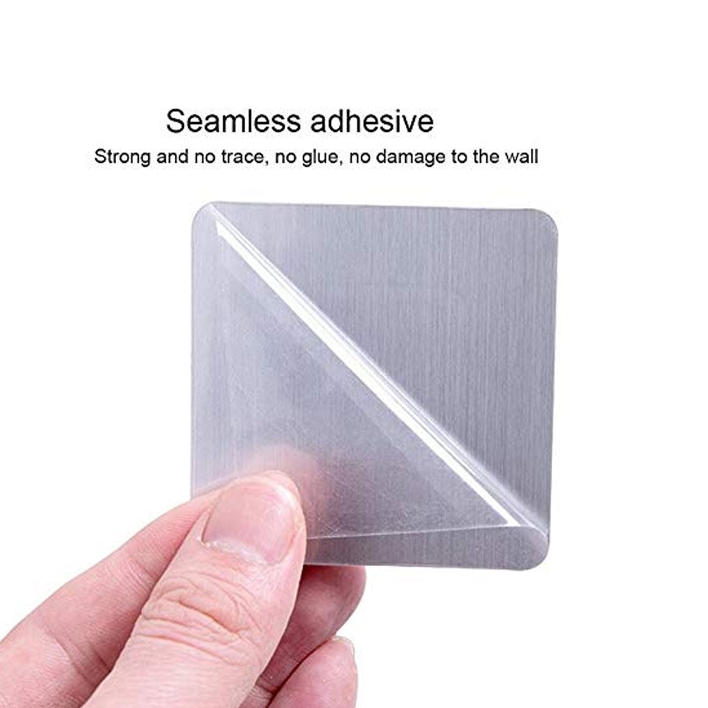 Wall-Mounted Adhesive Hook for Shampoo Bottles & Soap – Strong Hold (1 Pc)