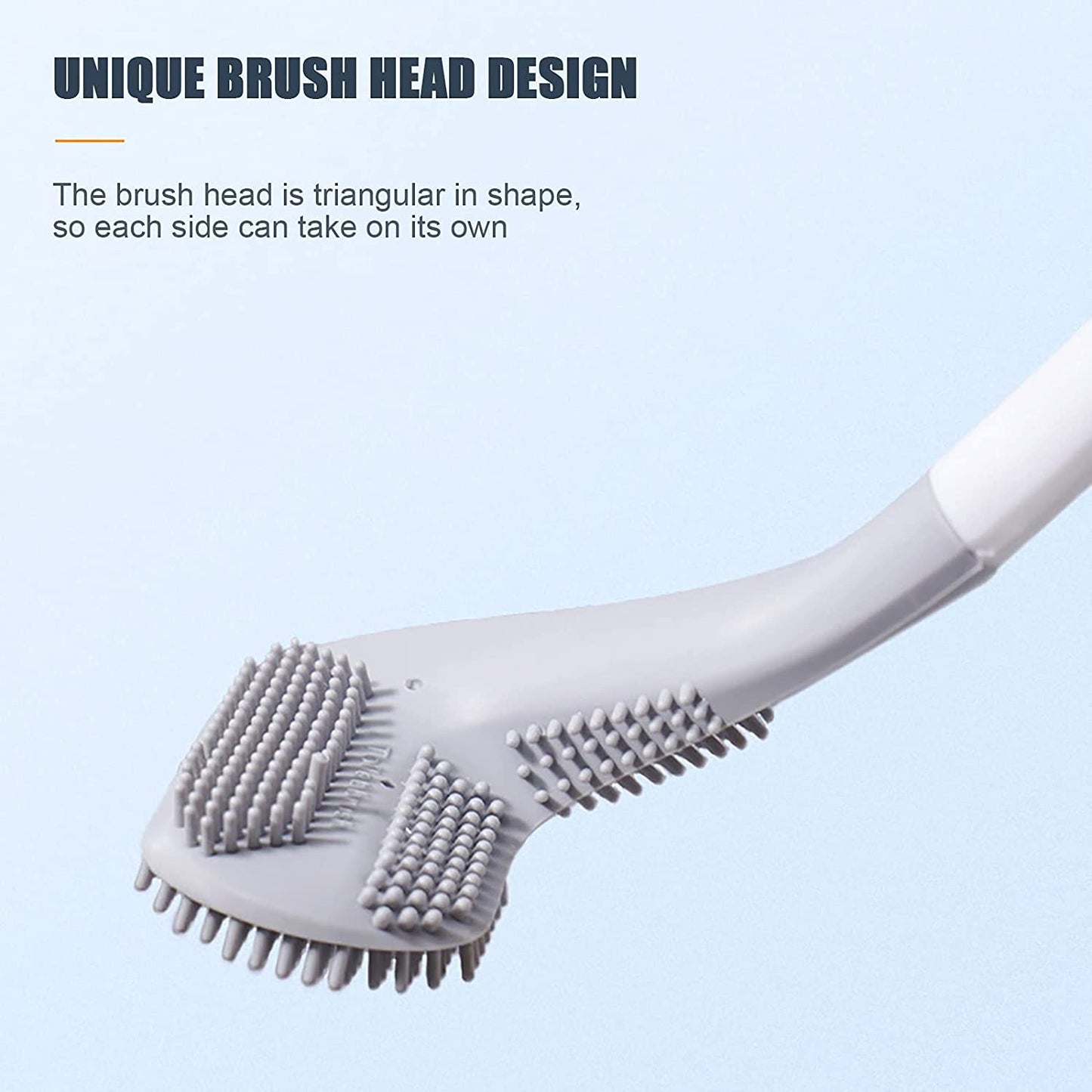 Golf Toilet Cleaner Brush with Magic Sticker Holder – Long Handle