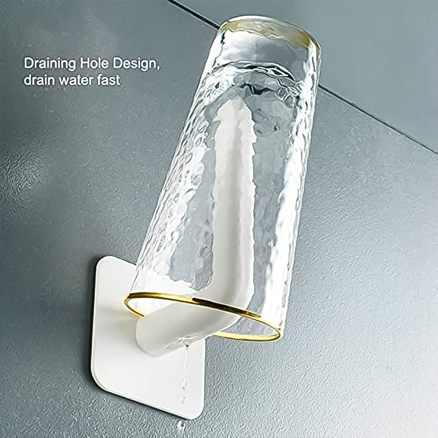 Multipurpose Hanging Shelf Organizer with Adhesive Hooks (Set of 2)