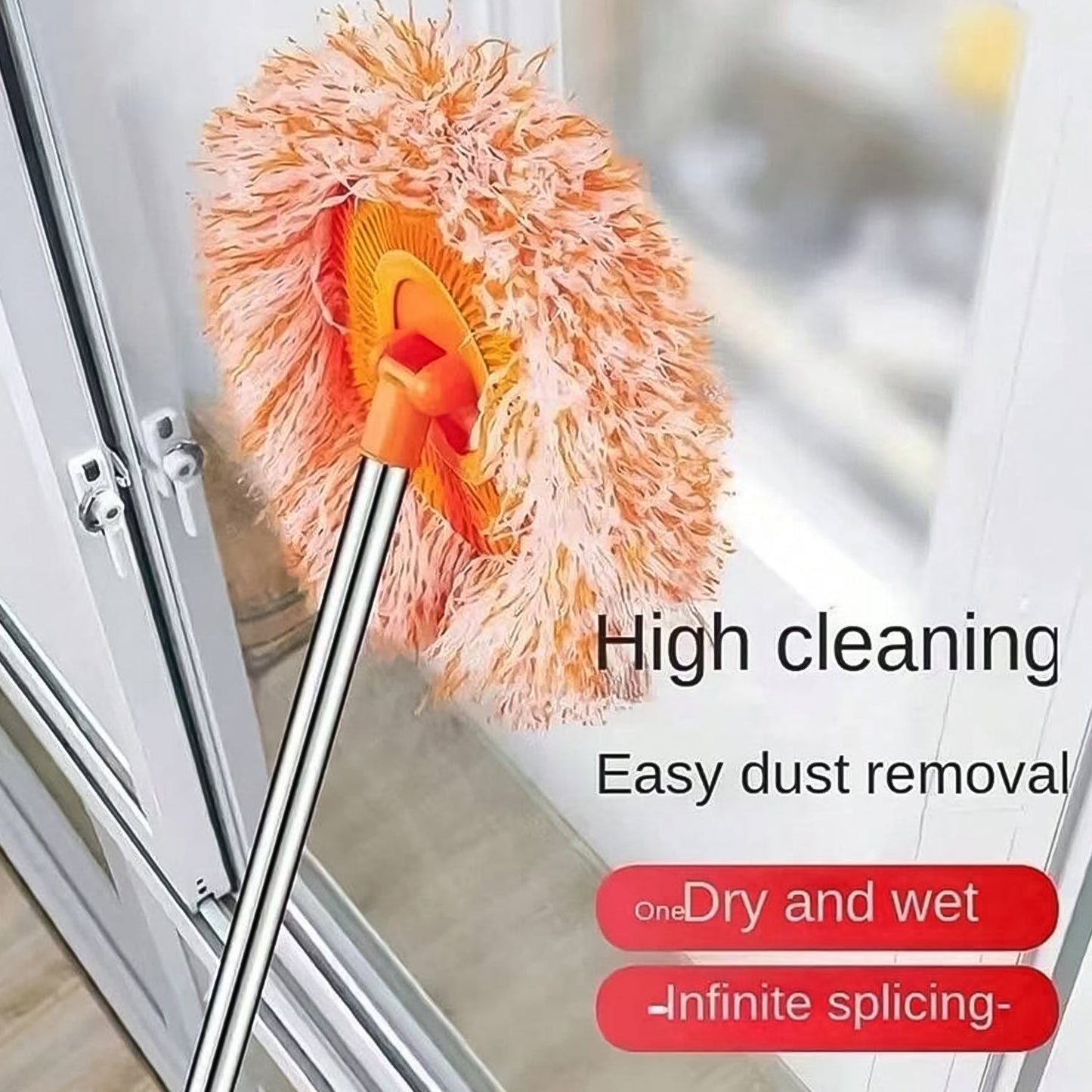 Self-Squeeze Rotatable Spin Mop for Home Cleaning (110 CM)