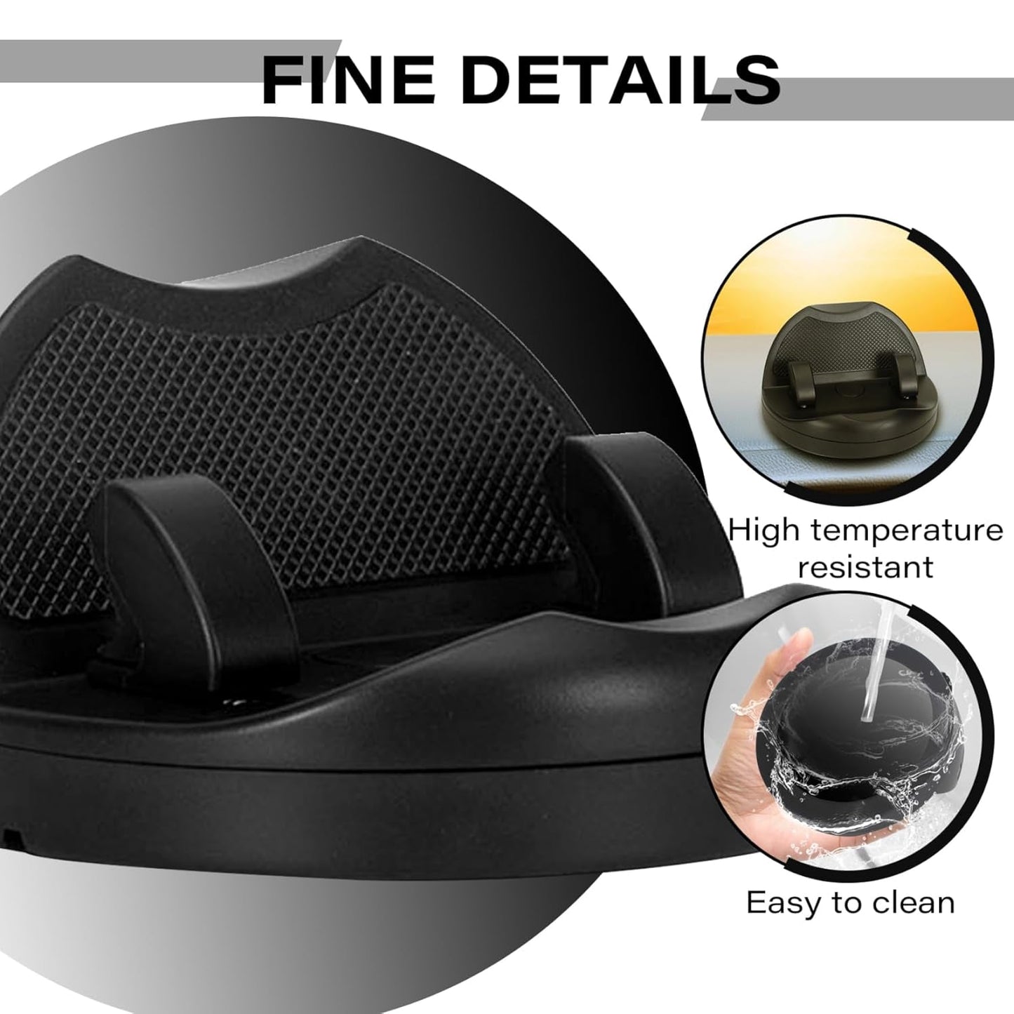 2-in-1 Car Anti-Slip Mat & Phone Holder – Non-Slip Sticky Dashboard Mount