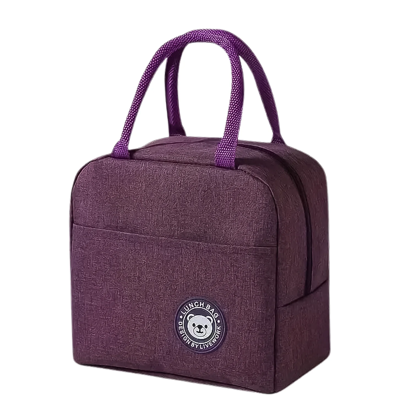 Lunch Box Bag for Women & Men – Insulated Reusable Tote with Zipper, Pockets & Handles